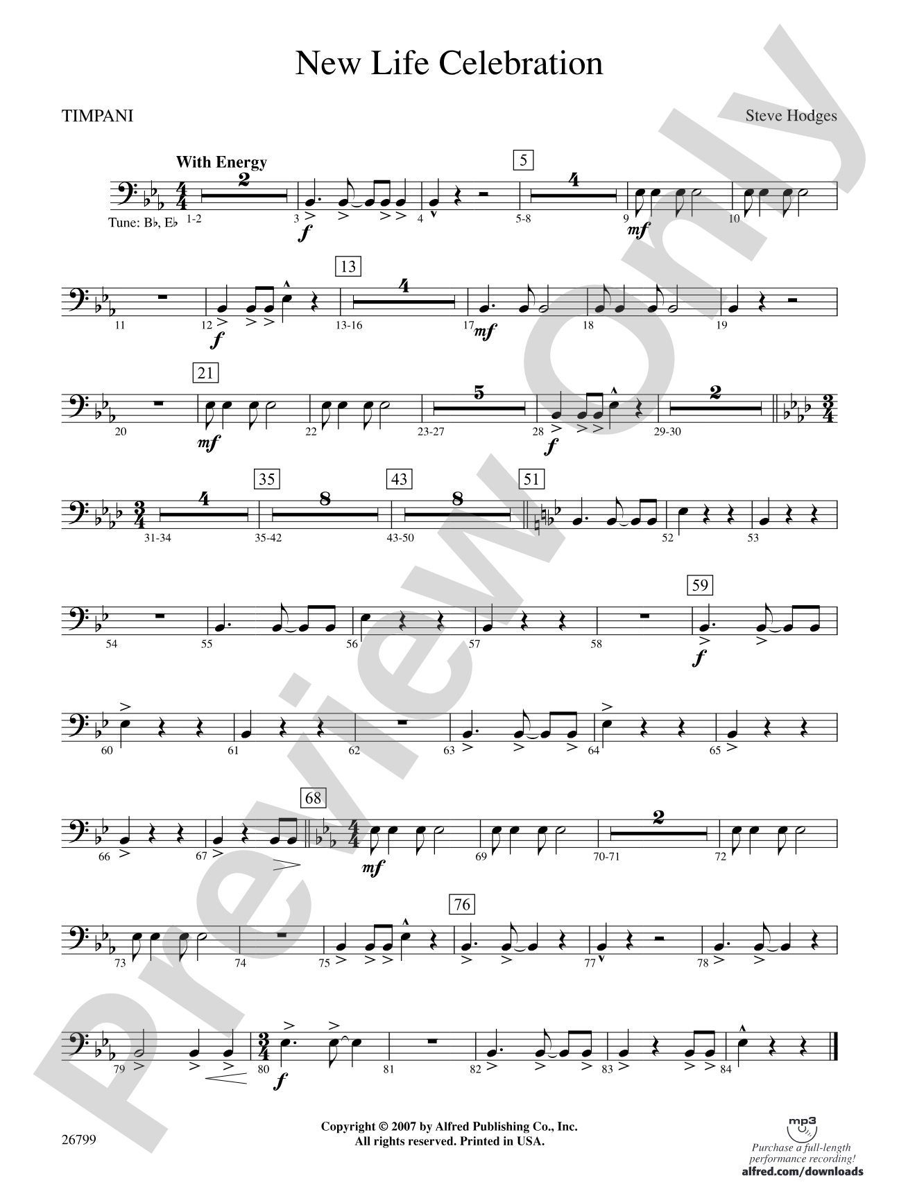 New Life Celebration: Timpani