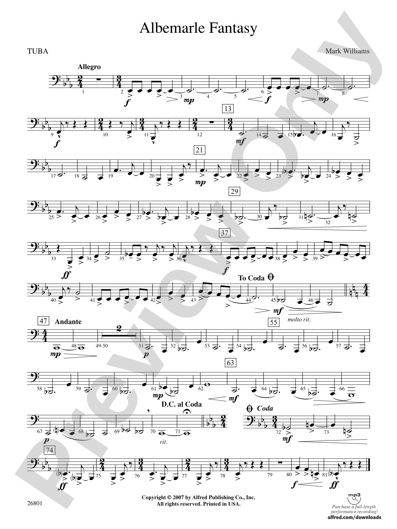 Albemarle Fantasy: Tuba