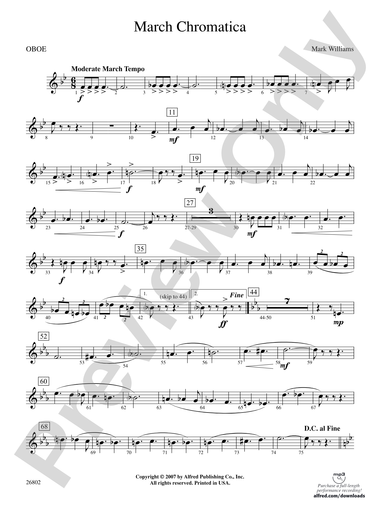 March Chromatica: Oboe