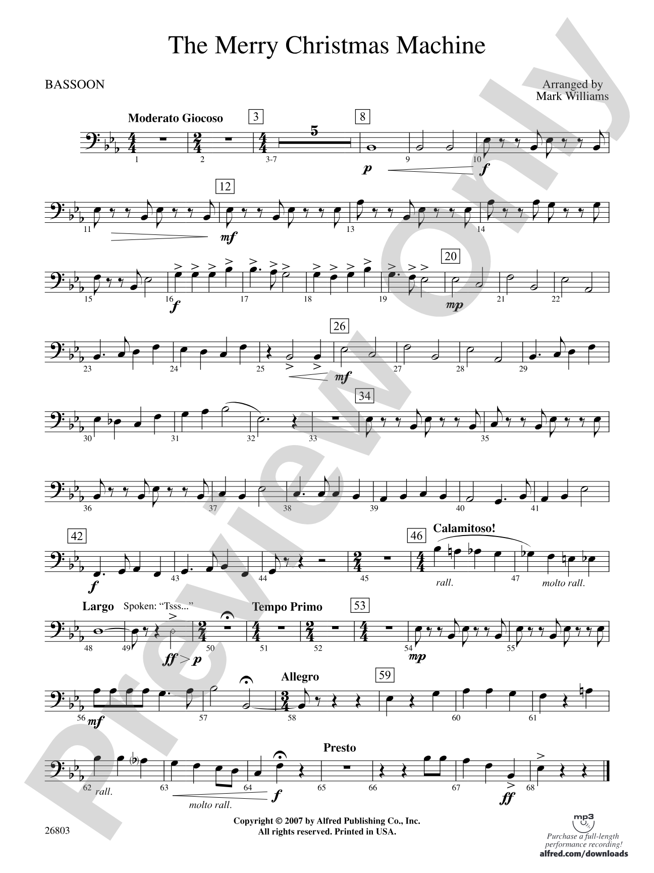 The Merry Christmas Machine: Bassoon