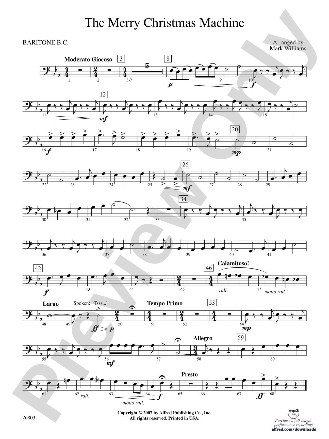 The Merry Christmas Machine: Baritone B.C.
