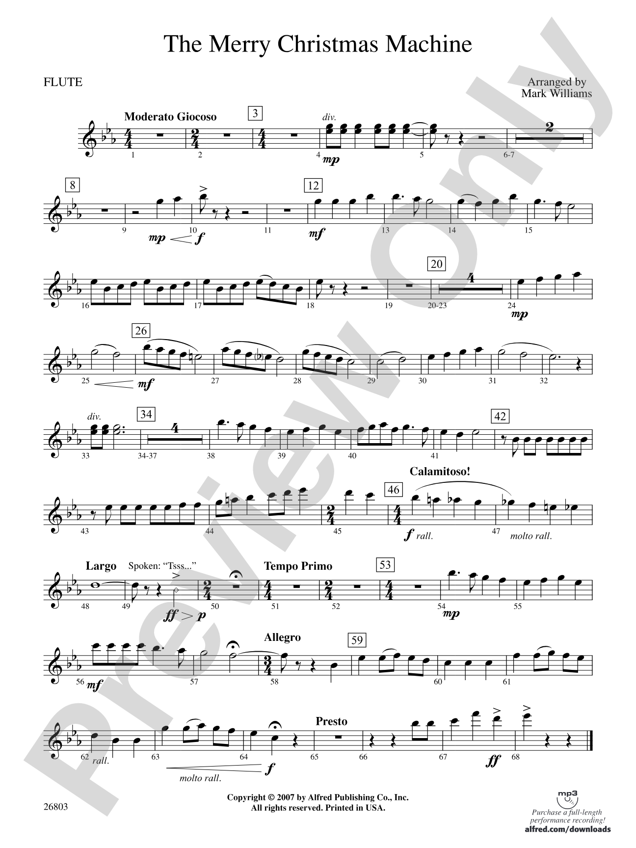 The Merry Christmas Machine: Flute