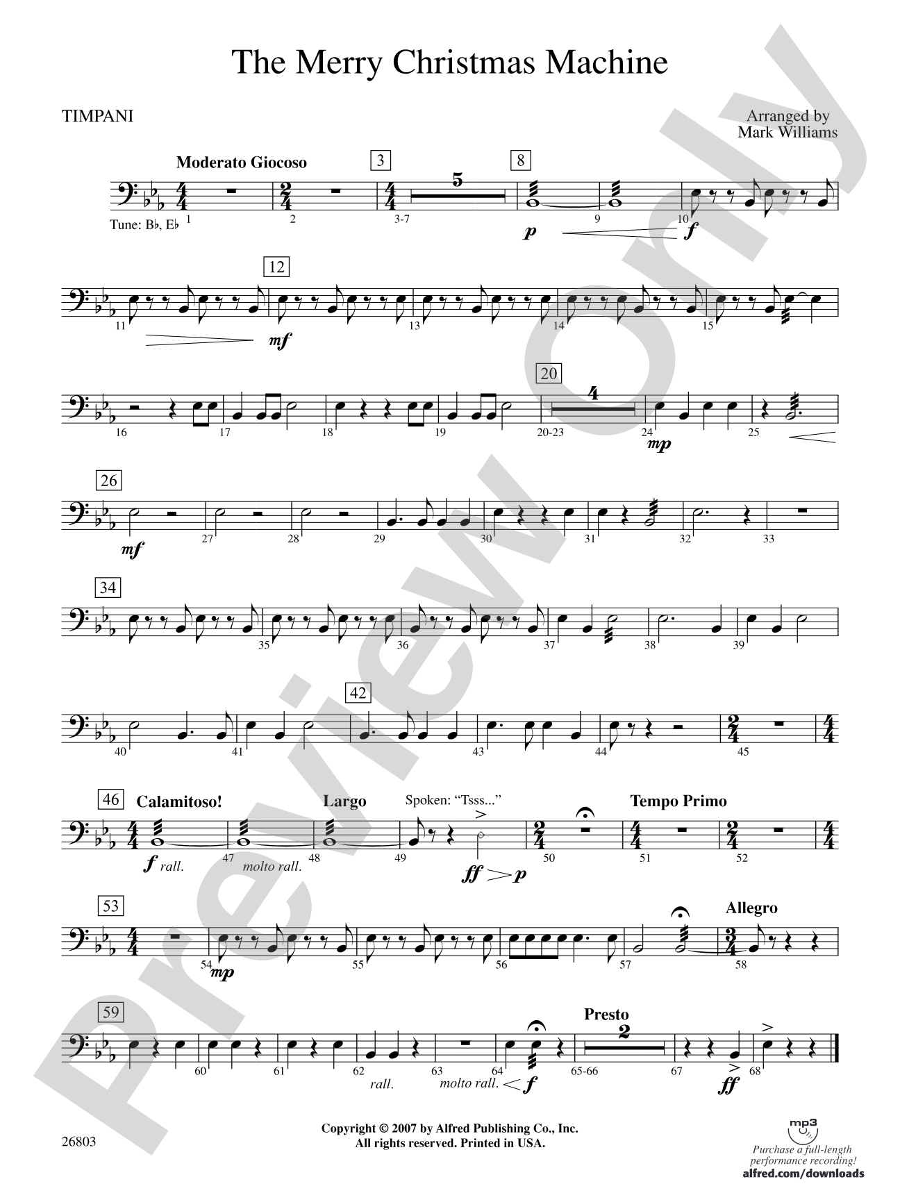 The Merry Christmas Machine: Timpani