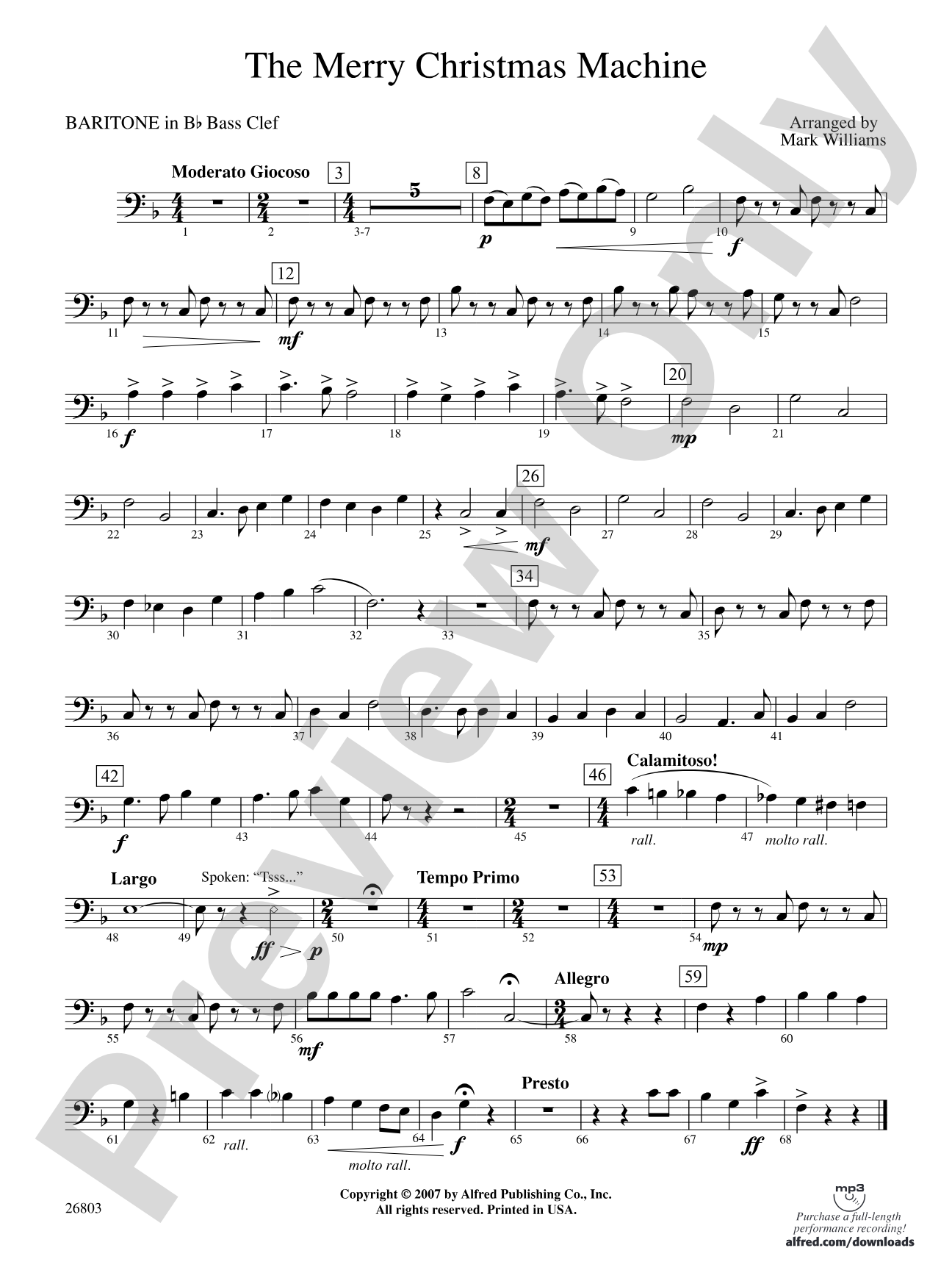 The Merry Christmas Machine: (wp) B-flat Baritone B.C.