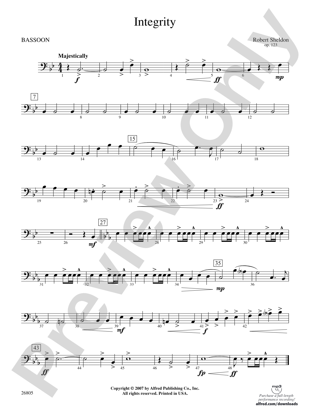 Integrity: Bassoon