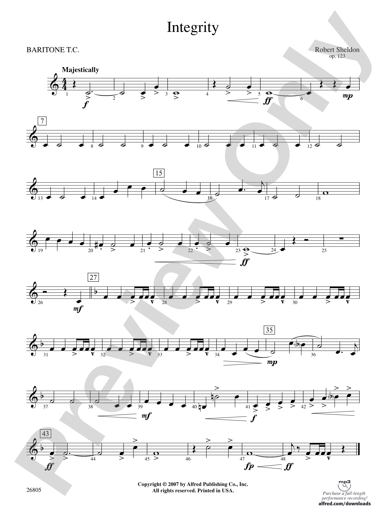 Integrity: Baritone T.C.