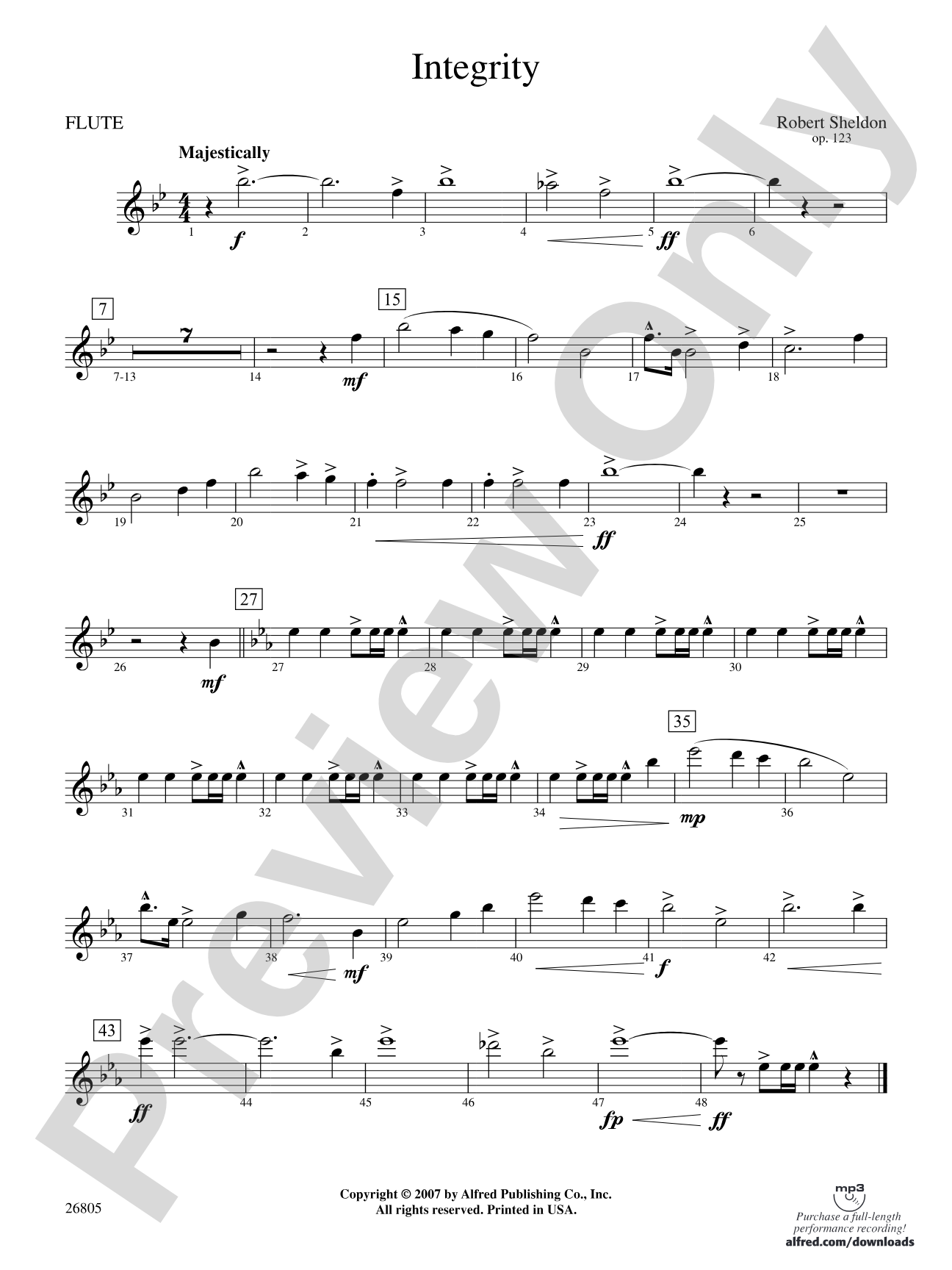 Integrity: Flute
