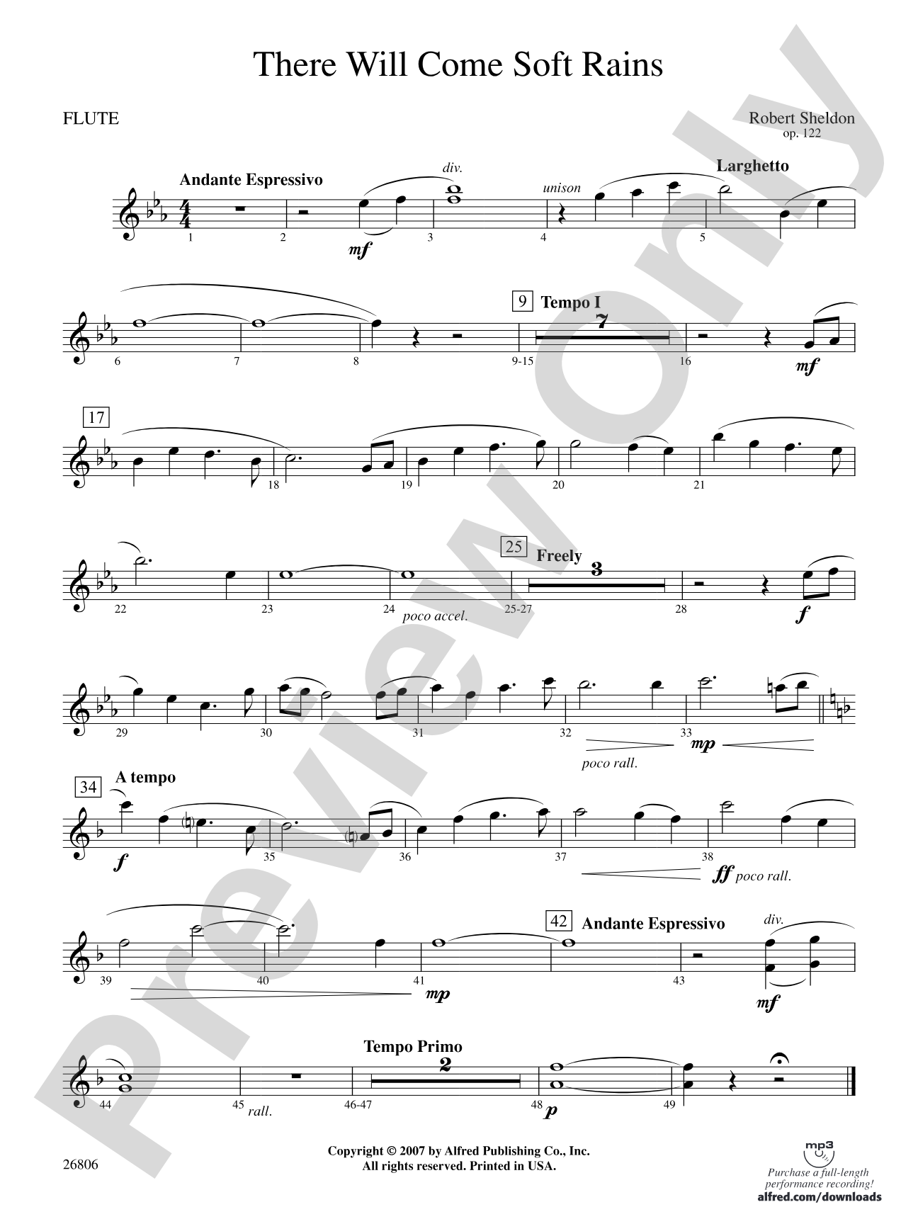There Will Come Soft Rains: Flute