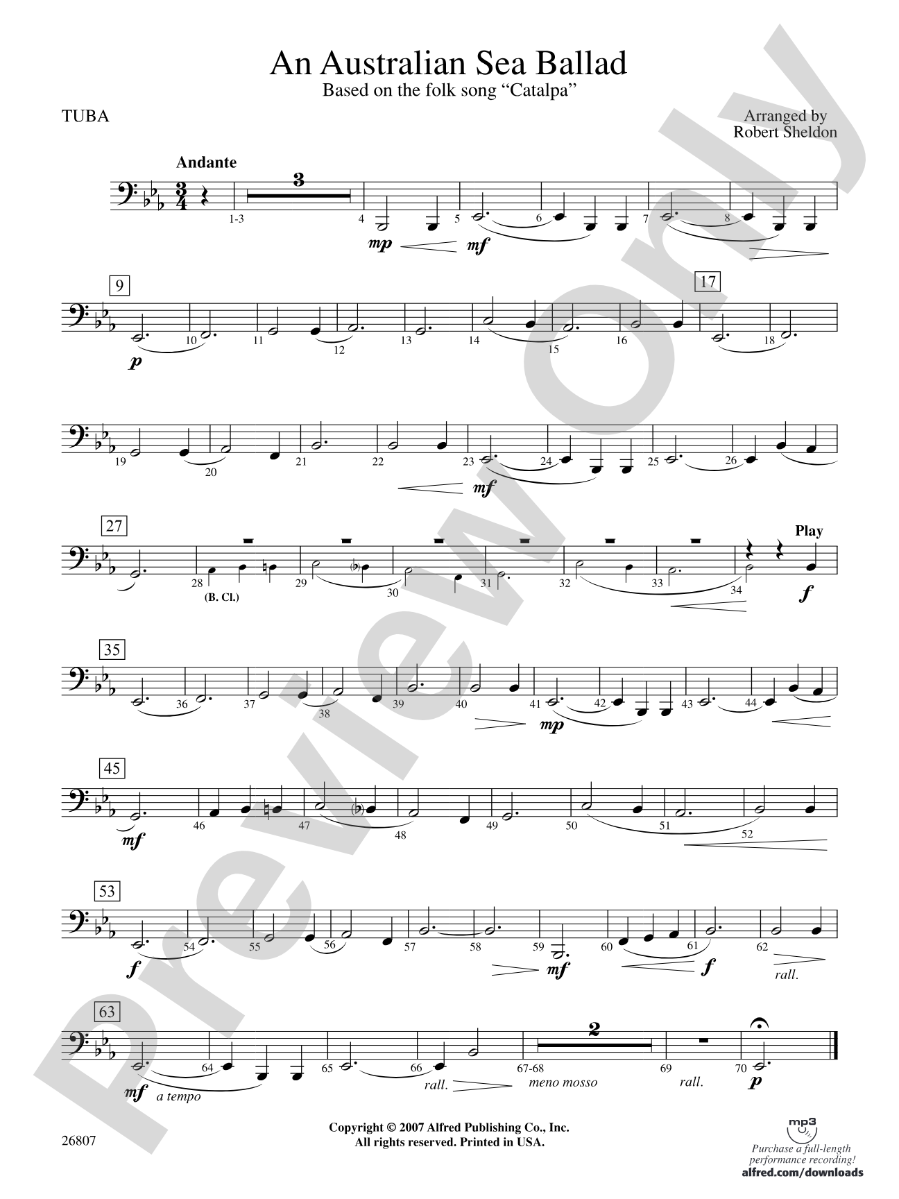 An Australian Sea Ballad: Tuba