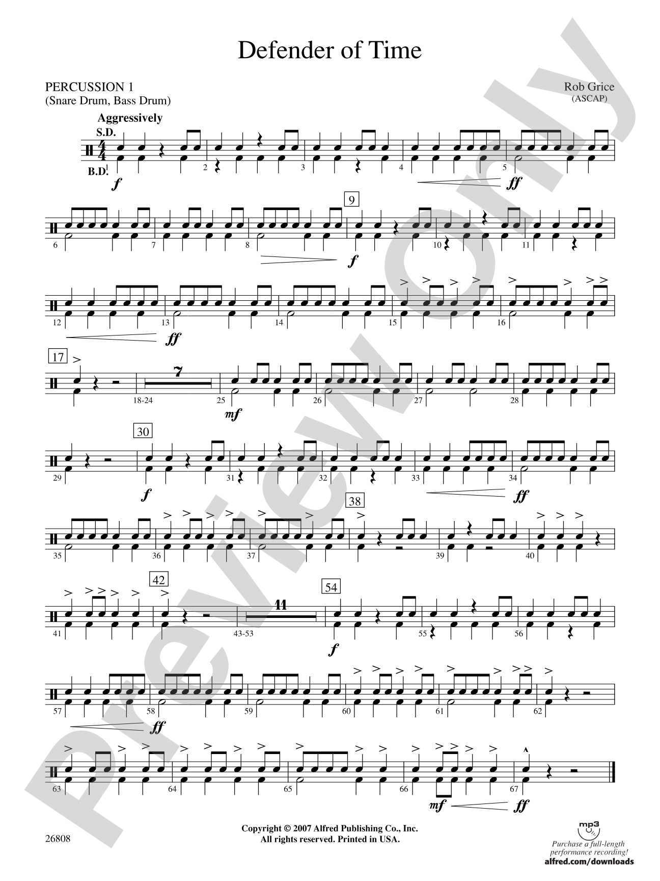 Defender of Time: 1st Percussion