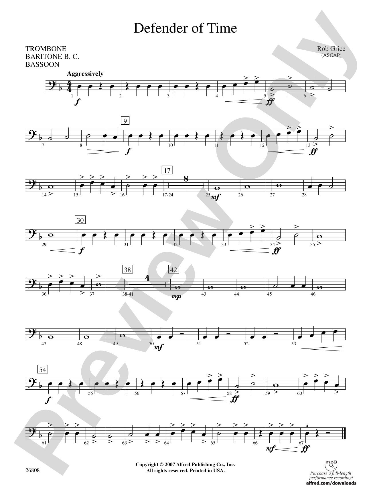 Defender of Time: 1st Trombone