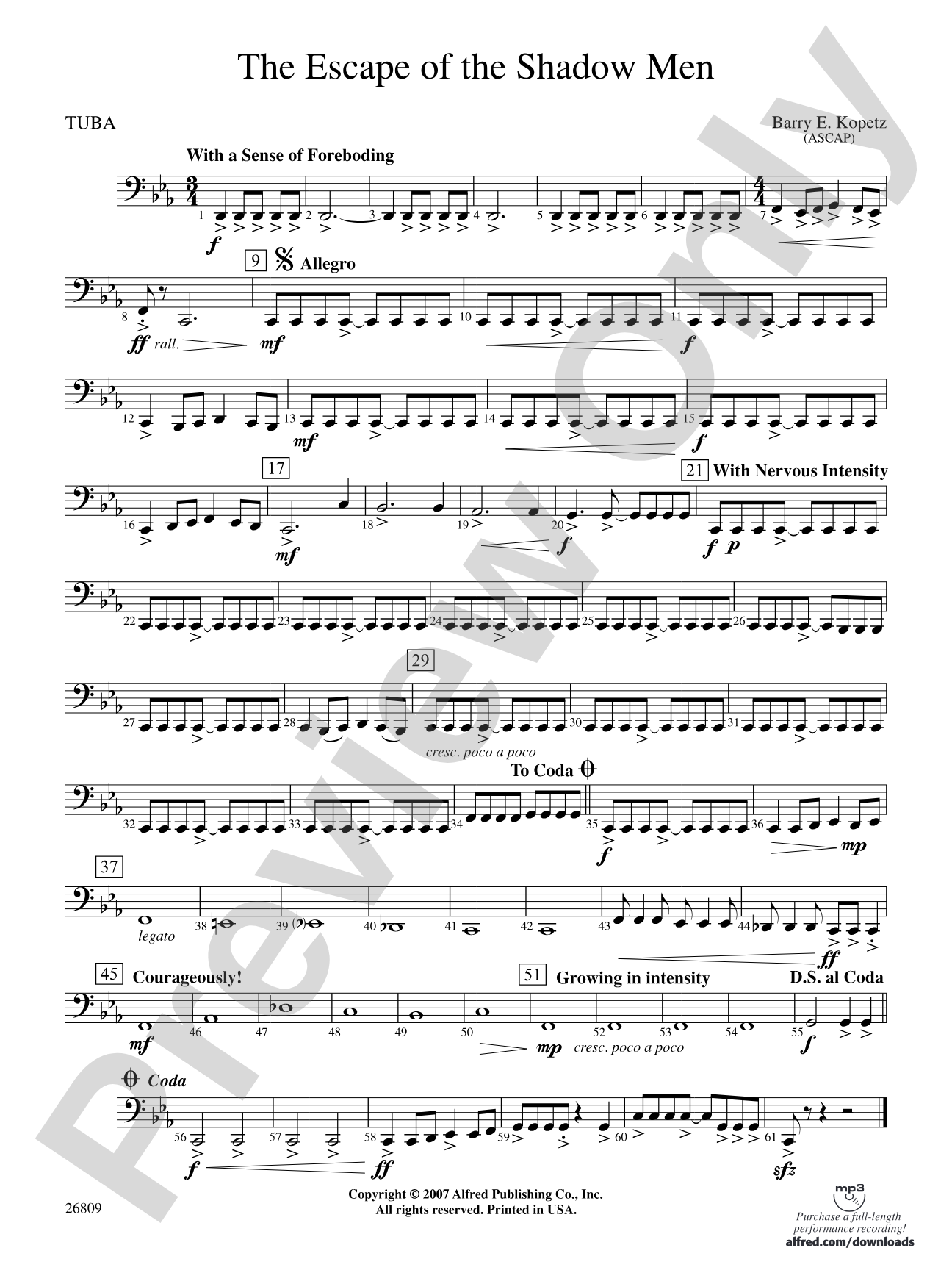 The Escape of the Shadow Men: Tuba