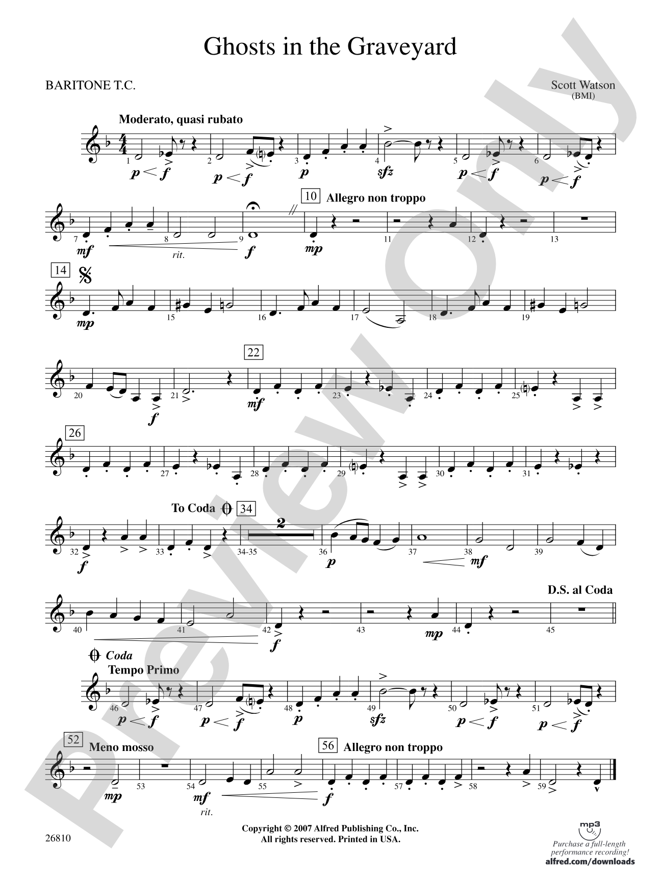 Ghosts in the Graveyard: Baritone T.C.