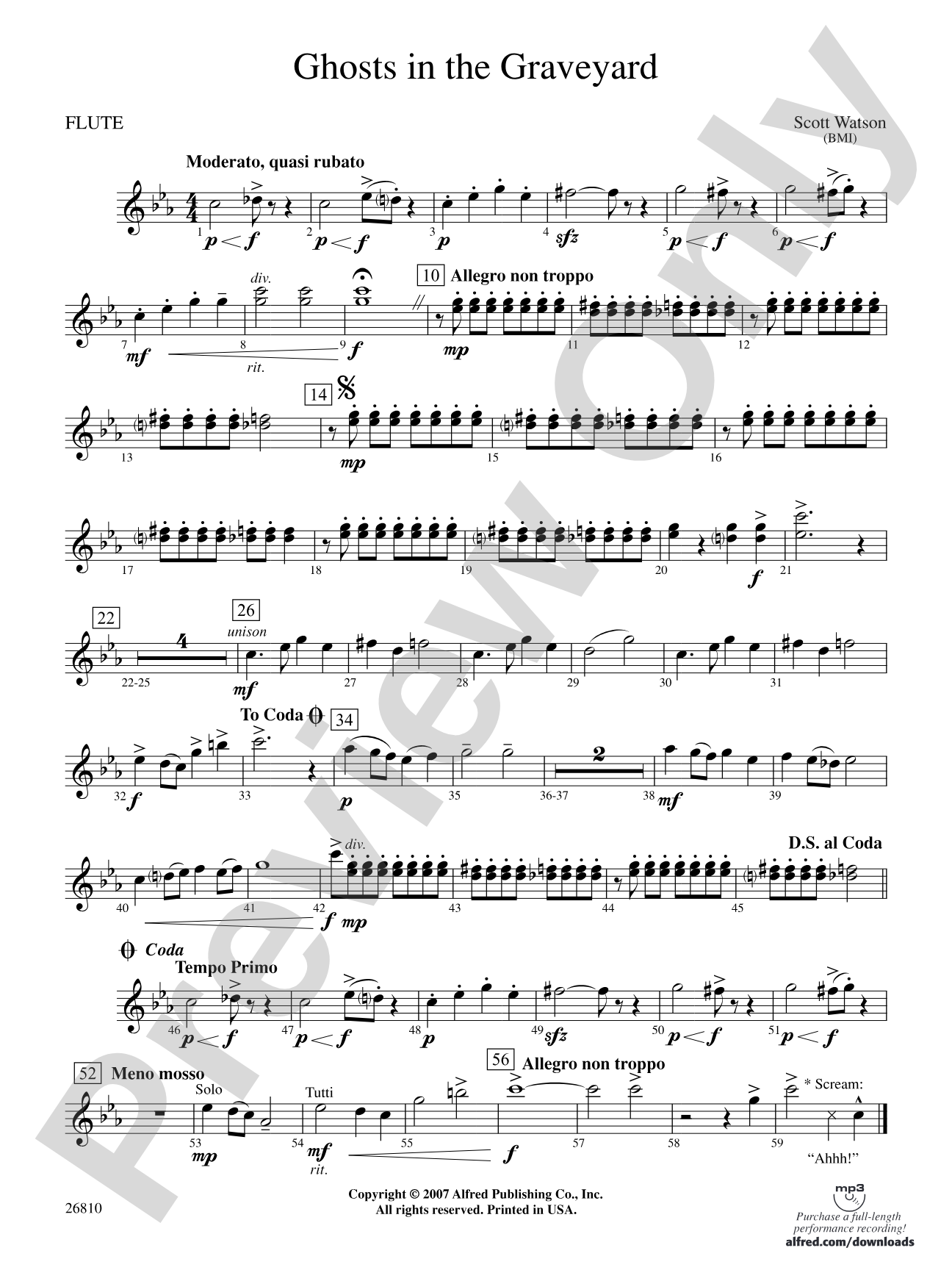 Ghosts in the Graveyard: Flute