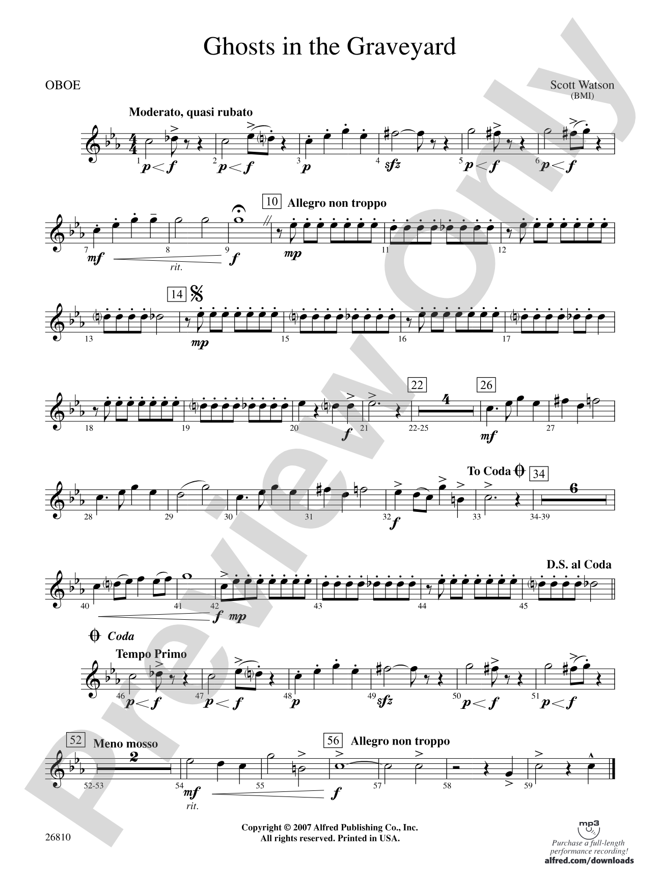 Ghosts in the Graveyard: Oboe