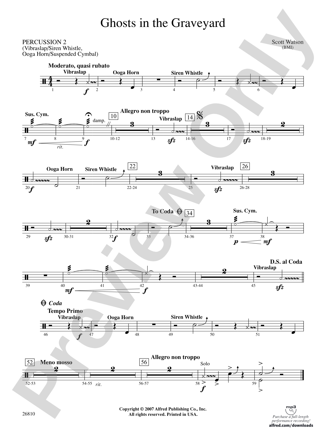 Ghosts in the Graveyard: 2nd Percussion