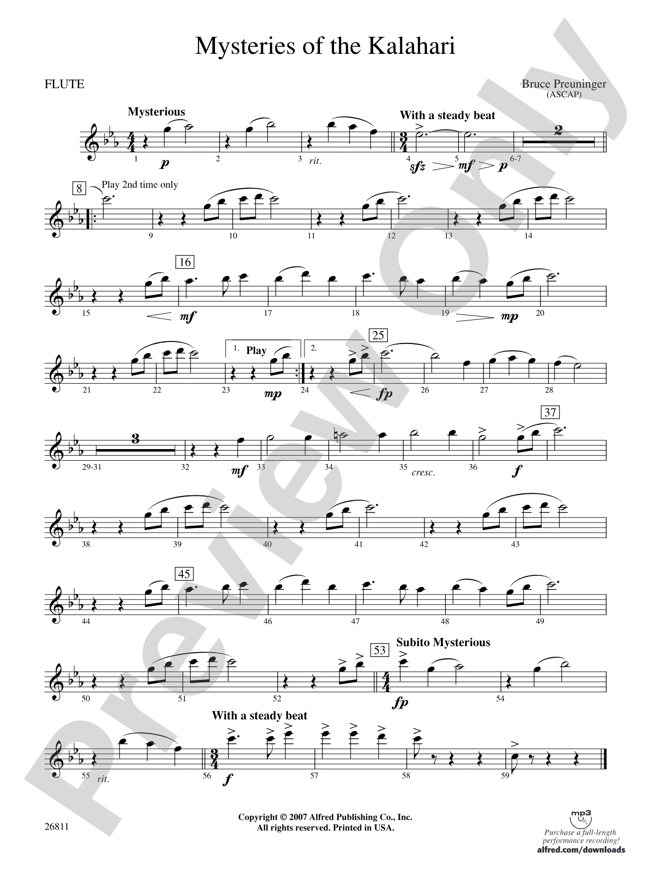 Mysteries of the Kalahari: Flute