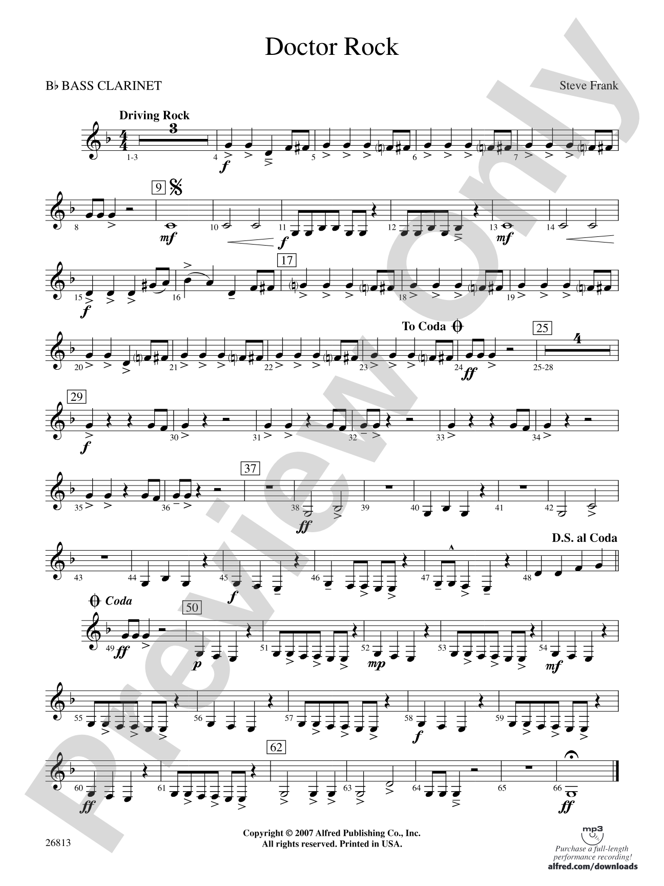 Doctor Rock: B-flat Bass Clarinet