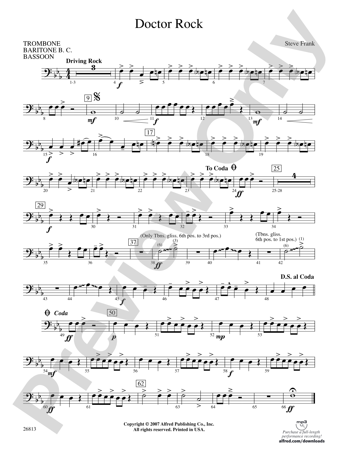 Doctor Rock: 1st Trombone
