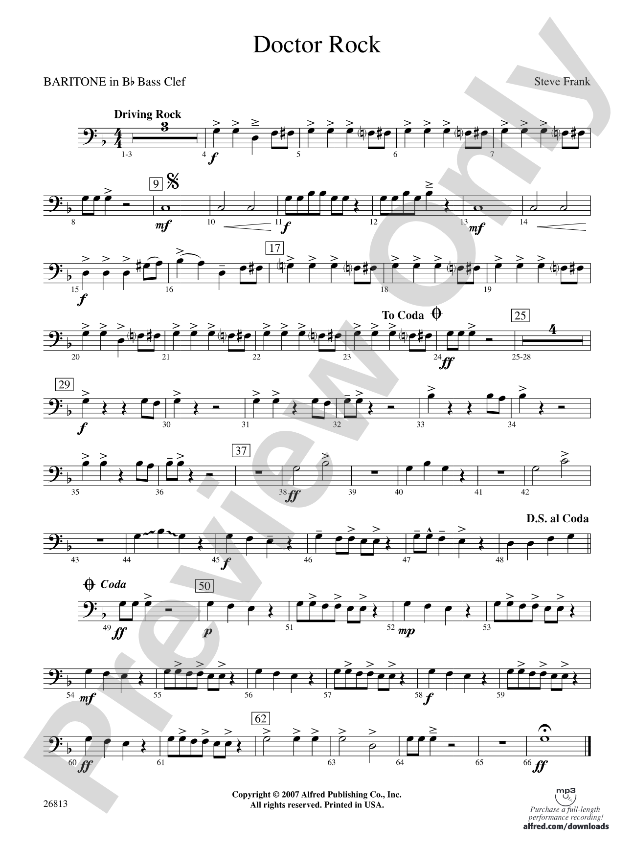 Doctor Rock: (wp) B-flat Baritone B.C.