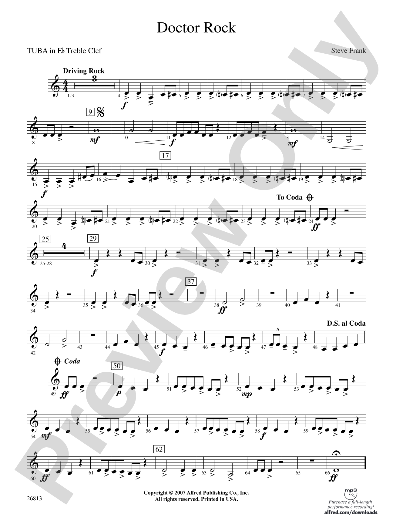 Doctor Rock: (wp) E-flat Tuba T.C.