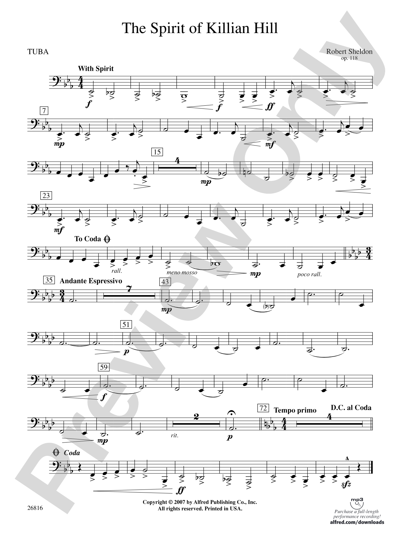 The Spirit of Killian Hill: Tuba