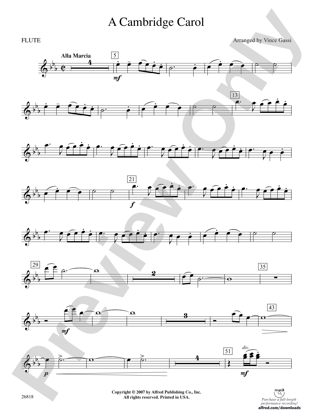 A Cambridge Carol: Flute