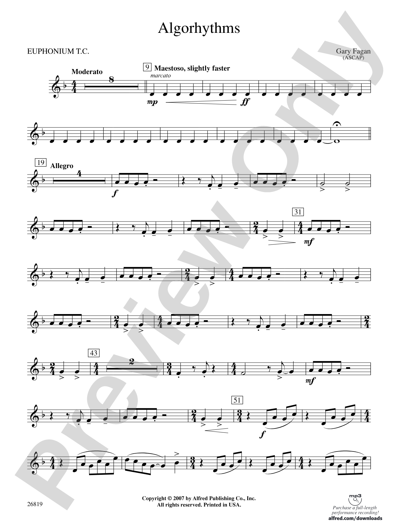 Algorhythms: Baritone T.C.