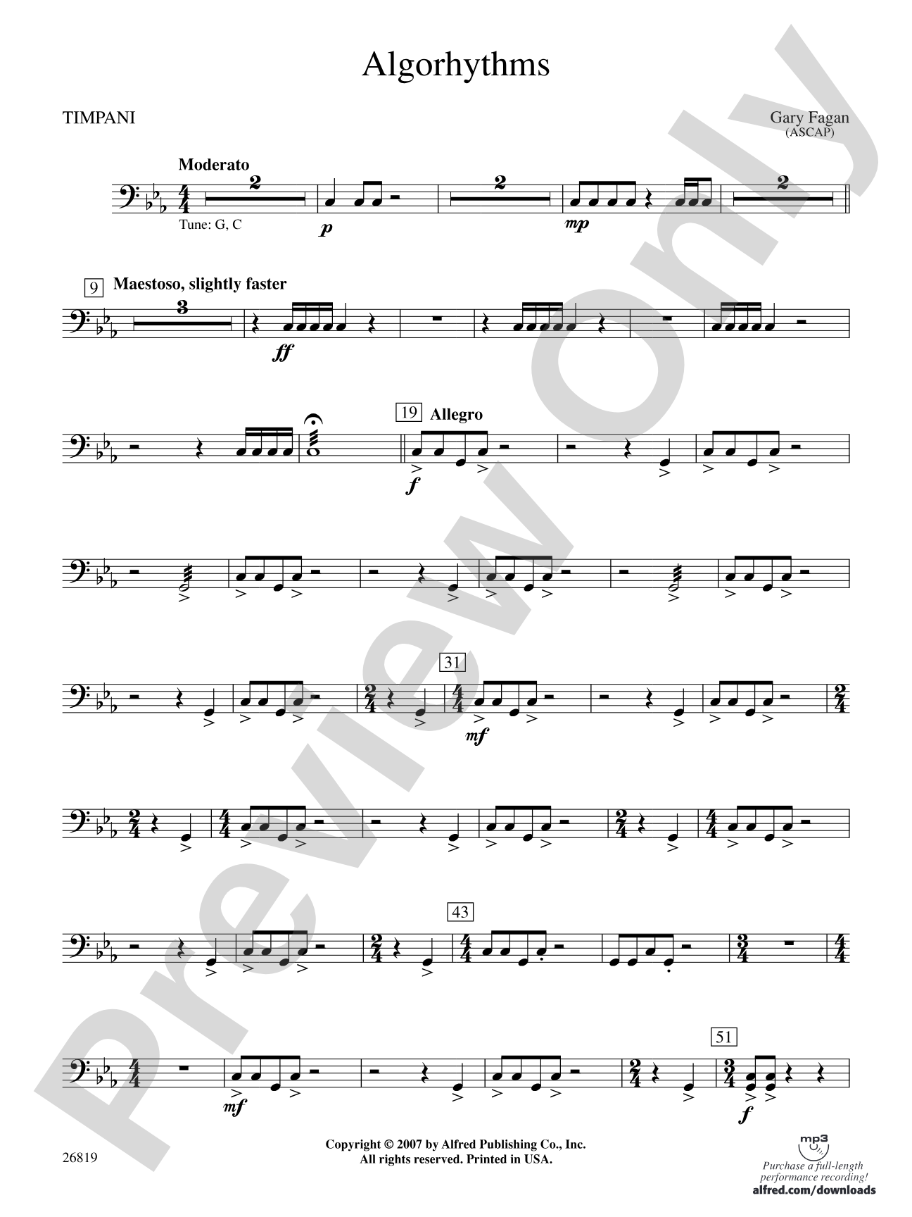 Algorhythms: Timpani
