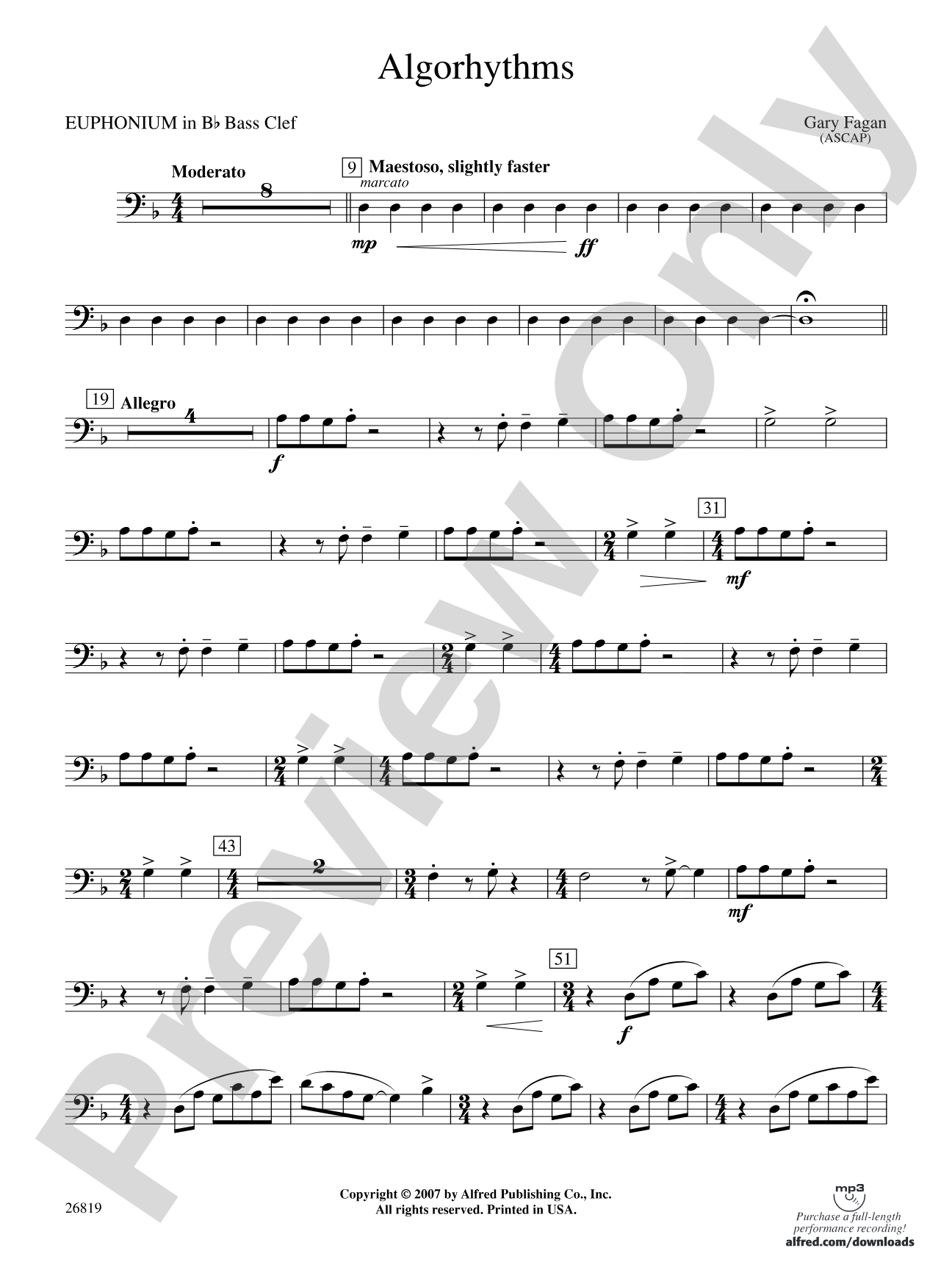 Algorhythms: (wp) B-flat Baritone B.C.