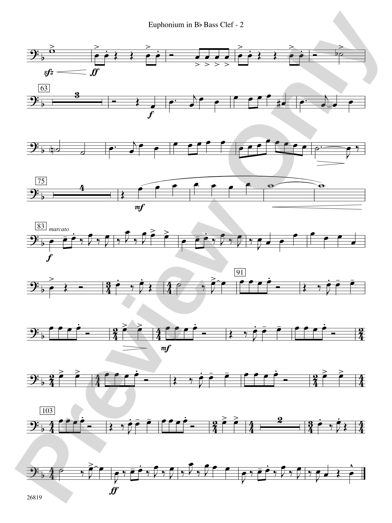 Algorhythms: (wp) B-flat Baritone B.C.