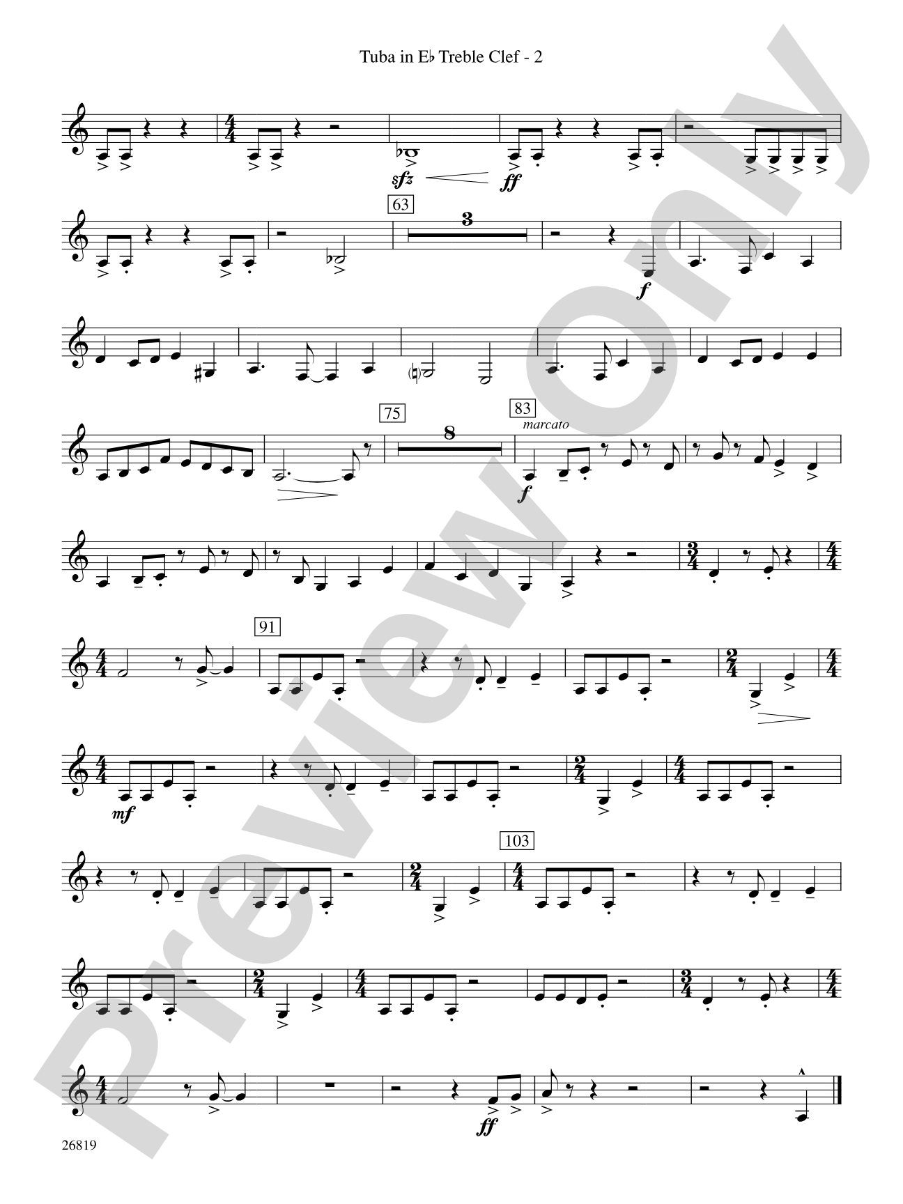 Algorhythms: (wp) E-flat Tuba T.C.