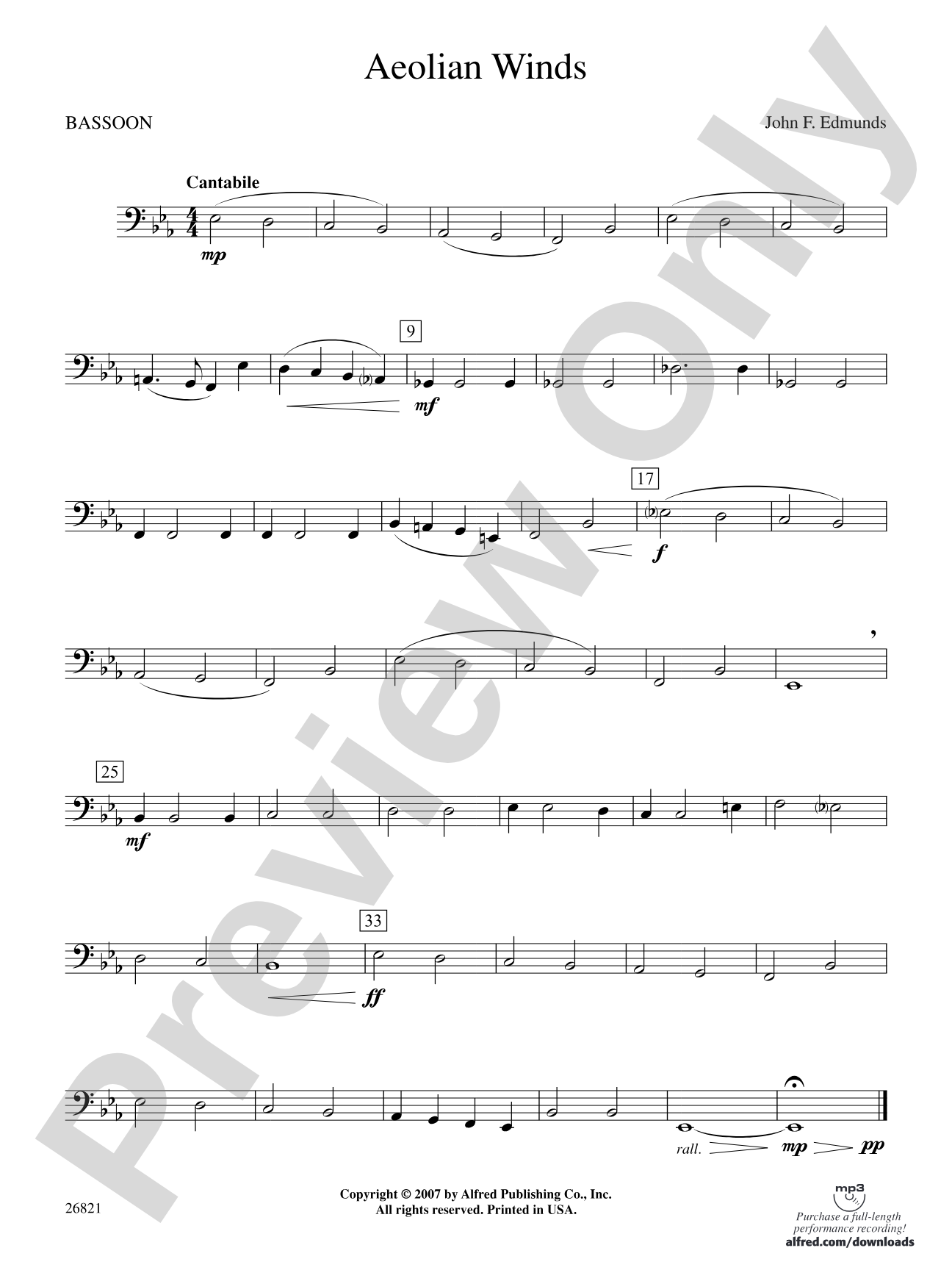 Aeolian Winds: Bassoon