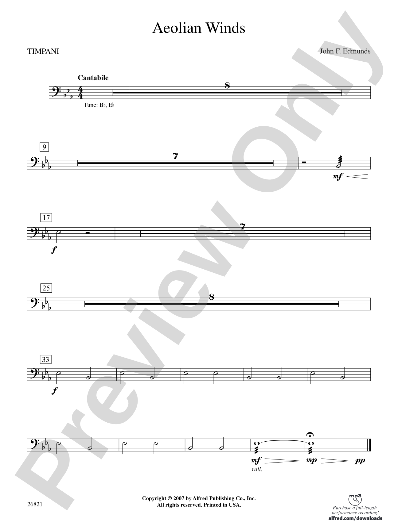 Aeolian Winds: Timpani