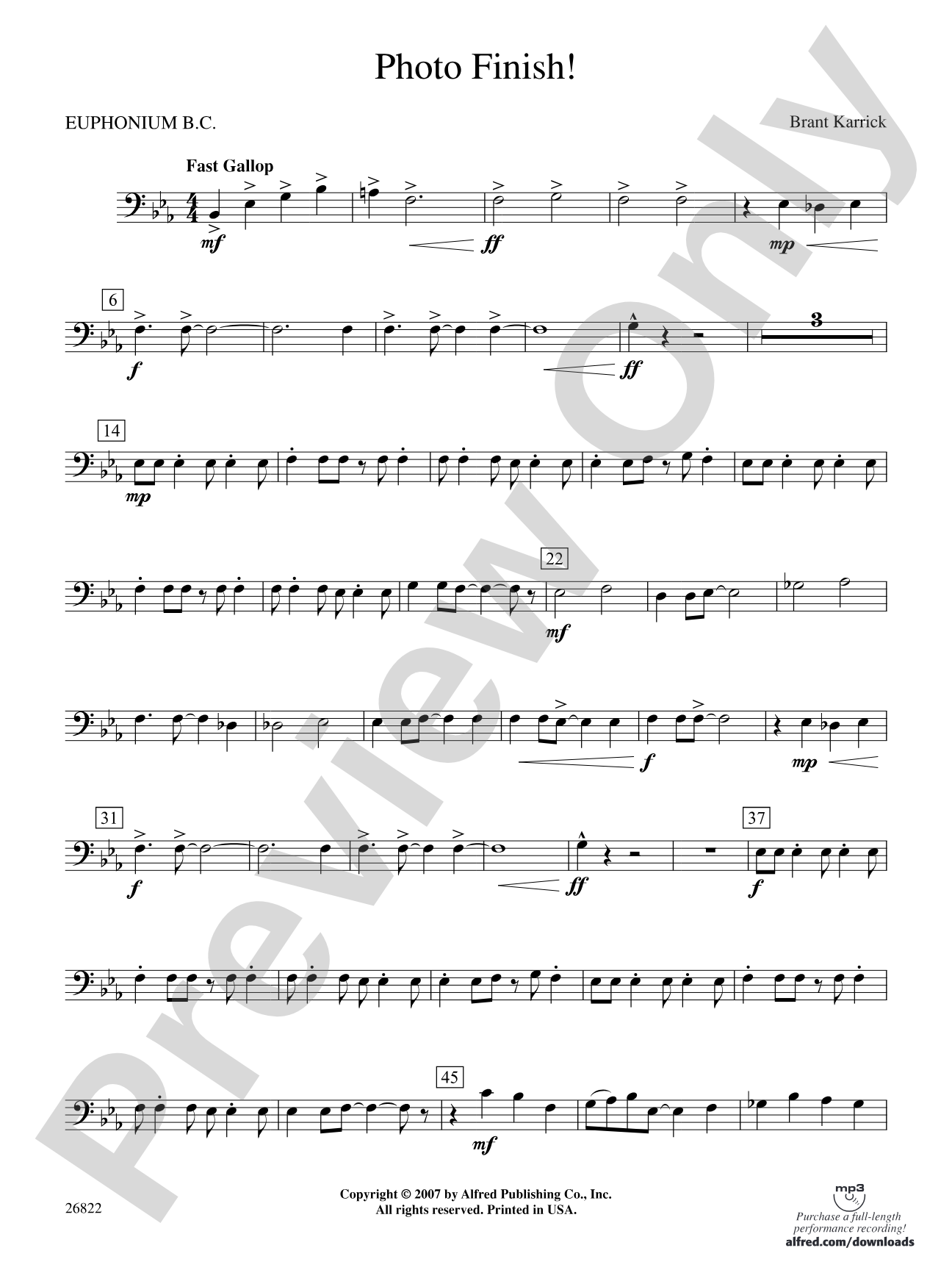 Photo Finish!: Baritone B.C.