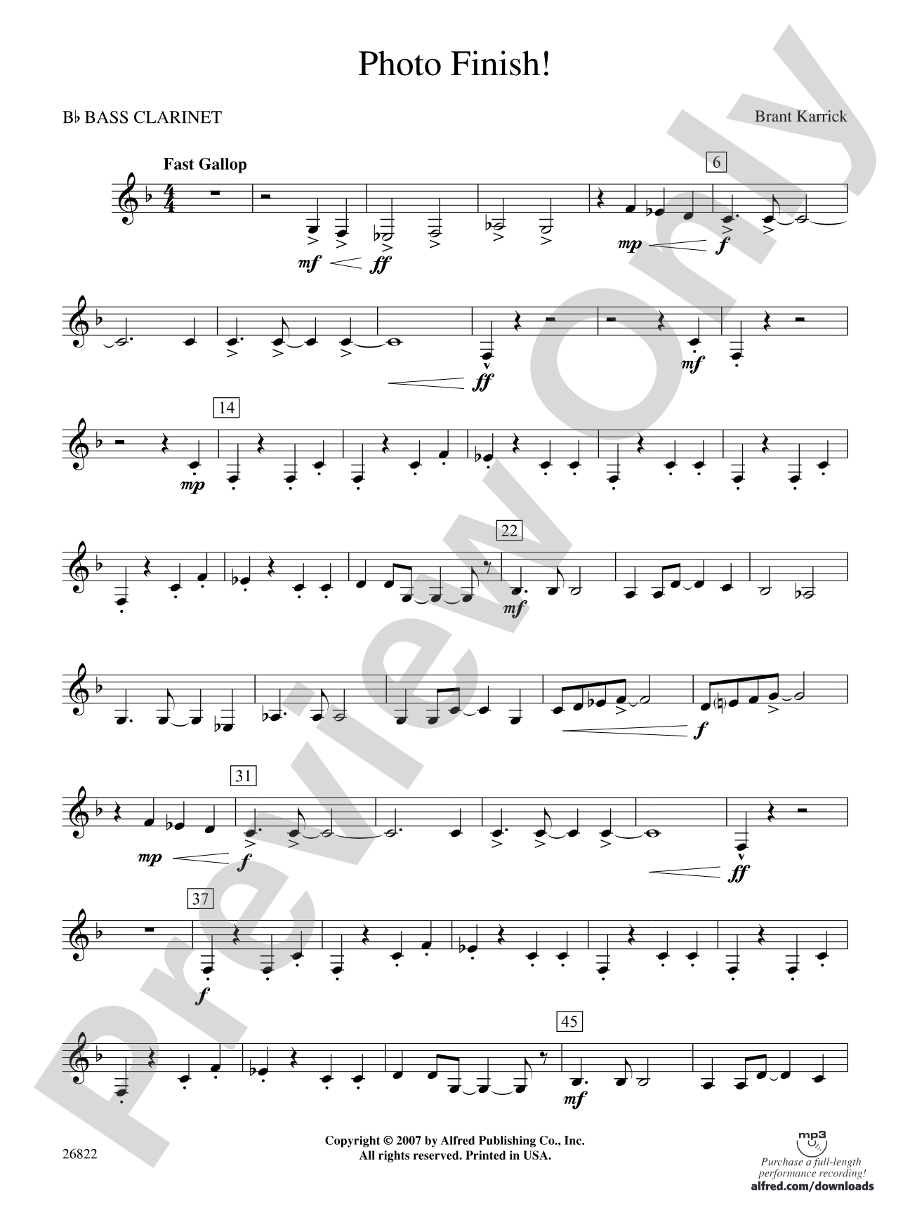 Photo Finish!: B-flat Bass Clarinet