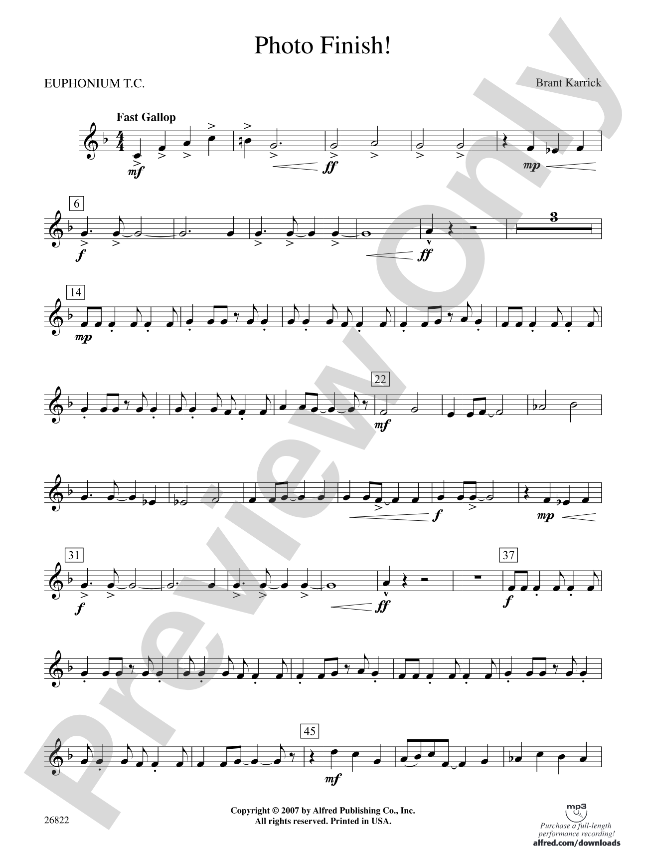 Photo Finish!: Baritone T.C.