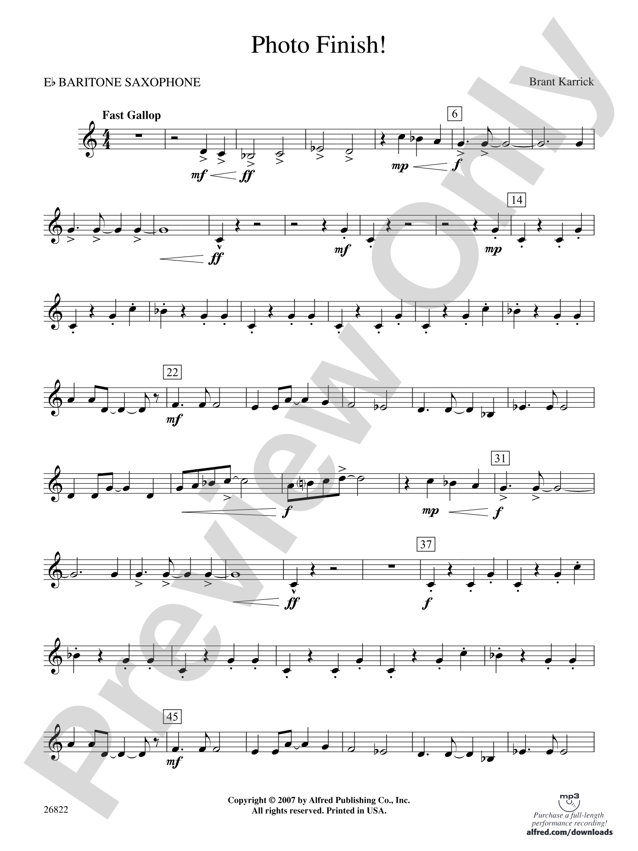 Photo Finish!: E-flat Baritone Saxophone