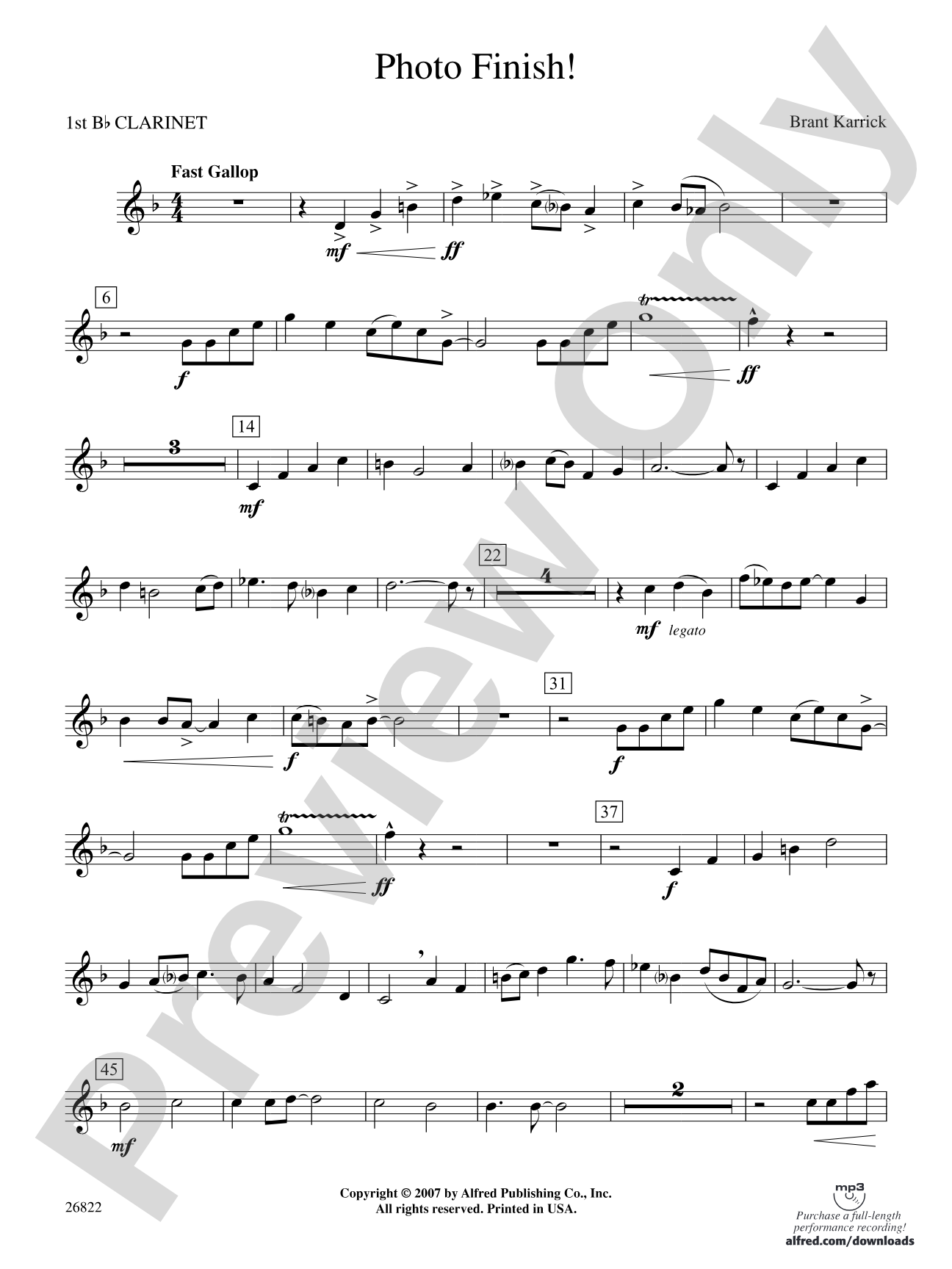 Photo Finish!: 1st B-flat Clarinet