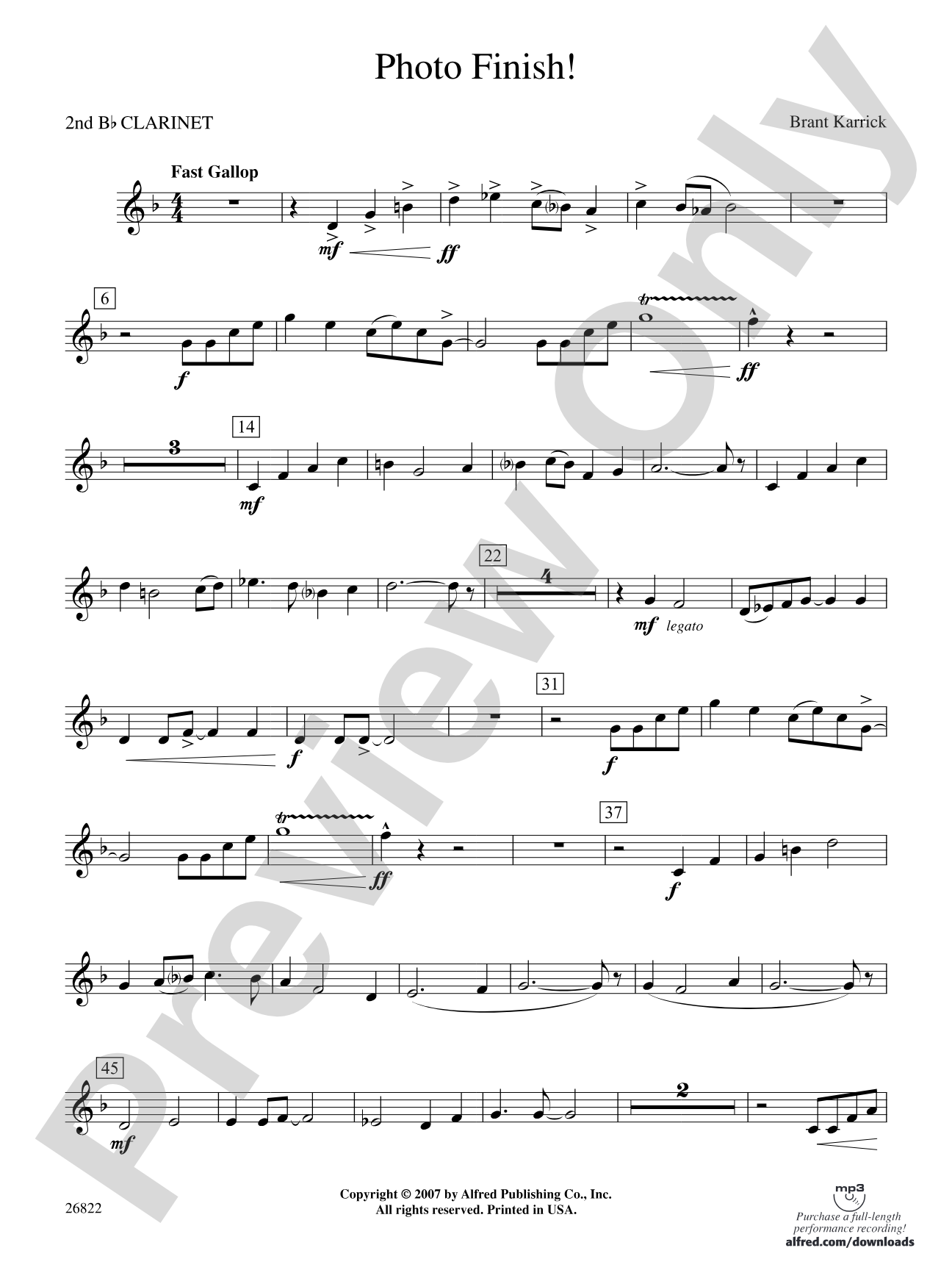 Photo Finish!: 2nd B-flat Clarinet