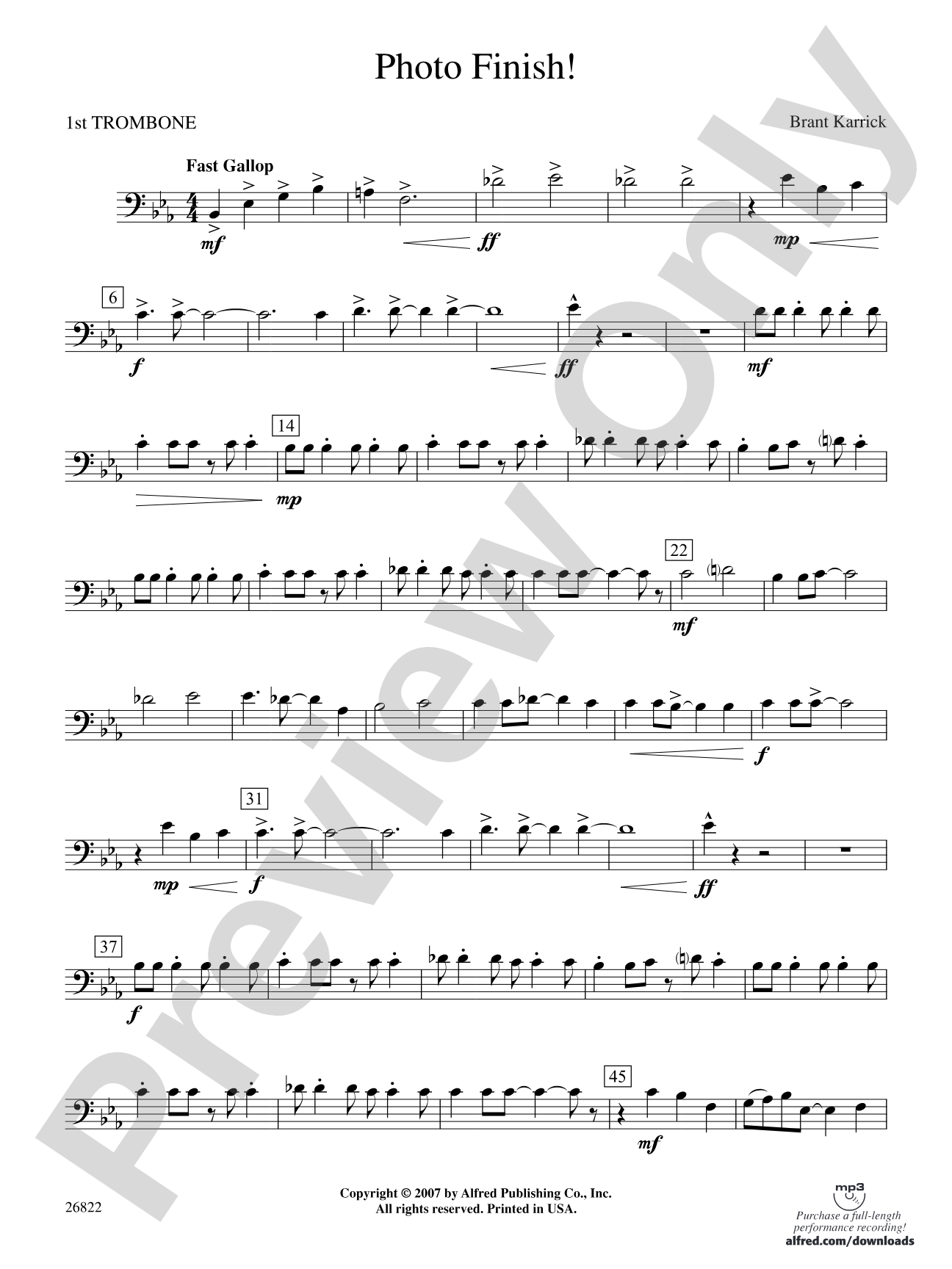 Photo Finish!: 1st Trombone
