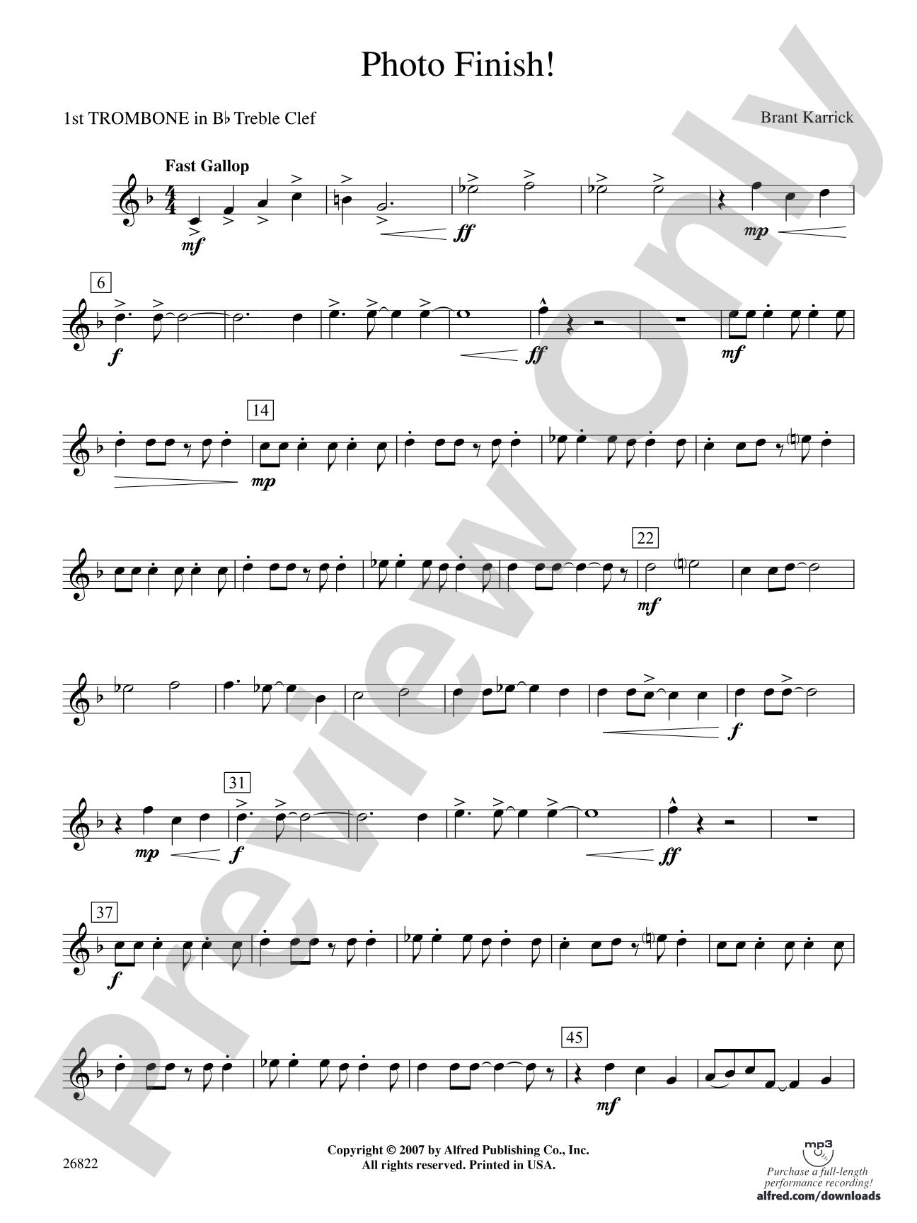 Photo Finish!: (wp) 1st B-flat Trombone T.C.
