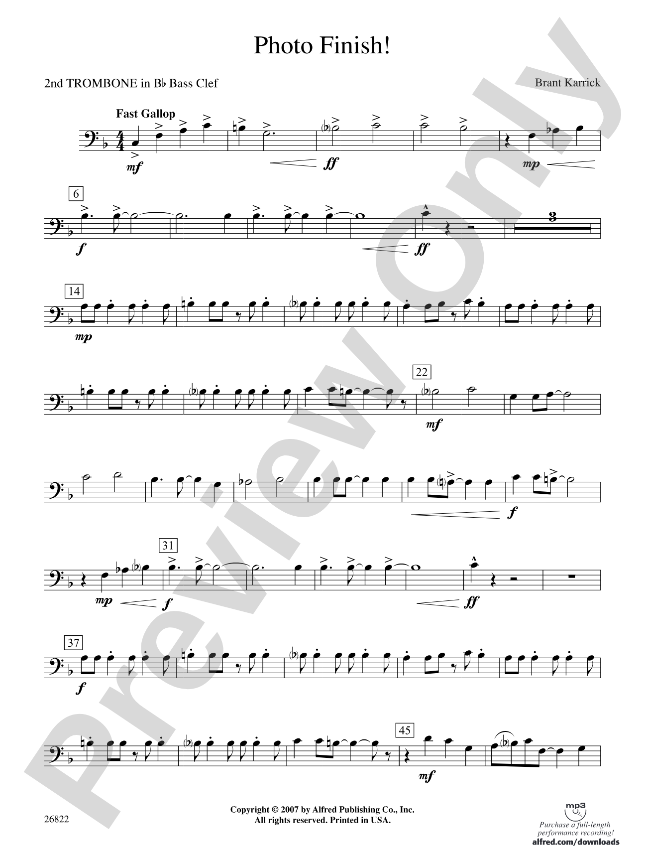 Photo Finish!: (wp) 2nd B-flat Trombone B.C.