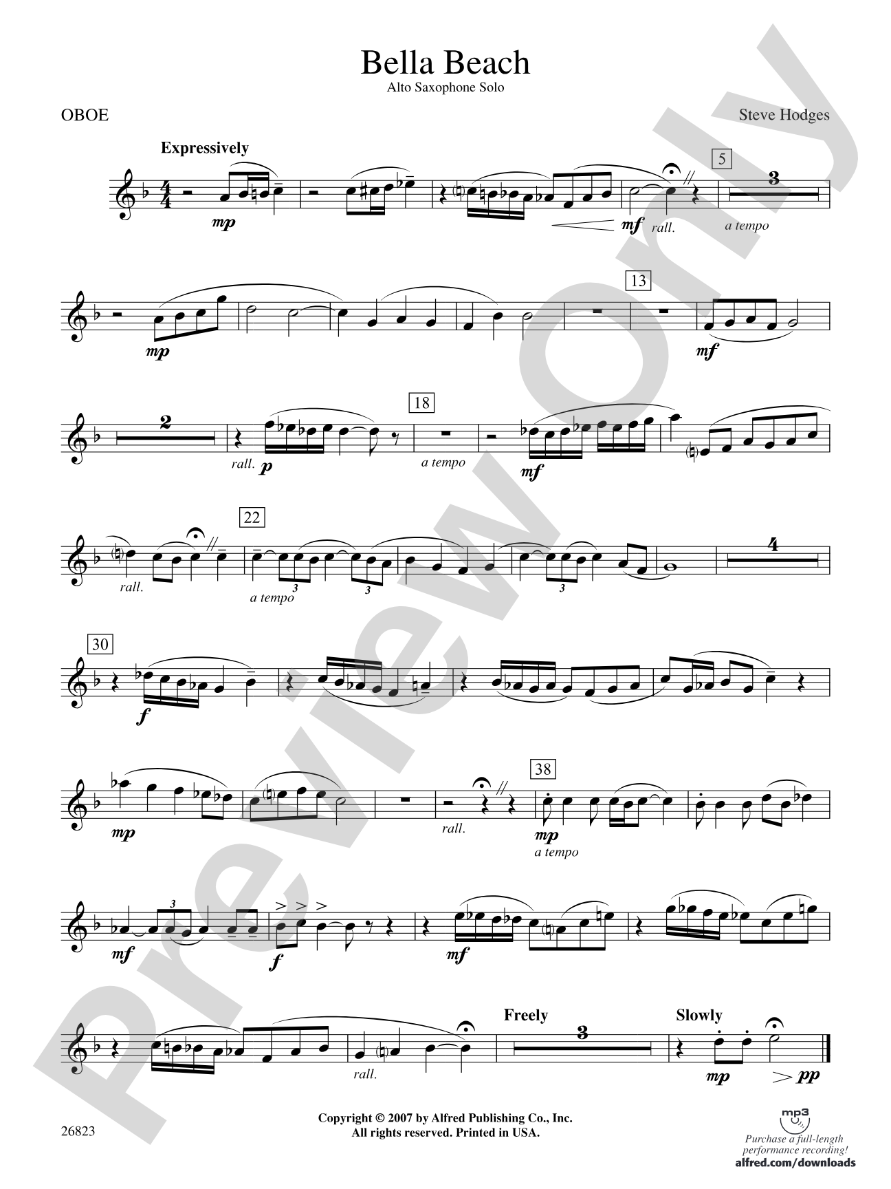 Bella Beach: Oboe