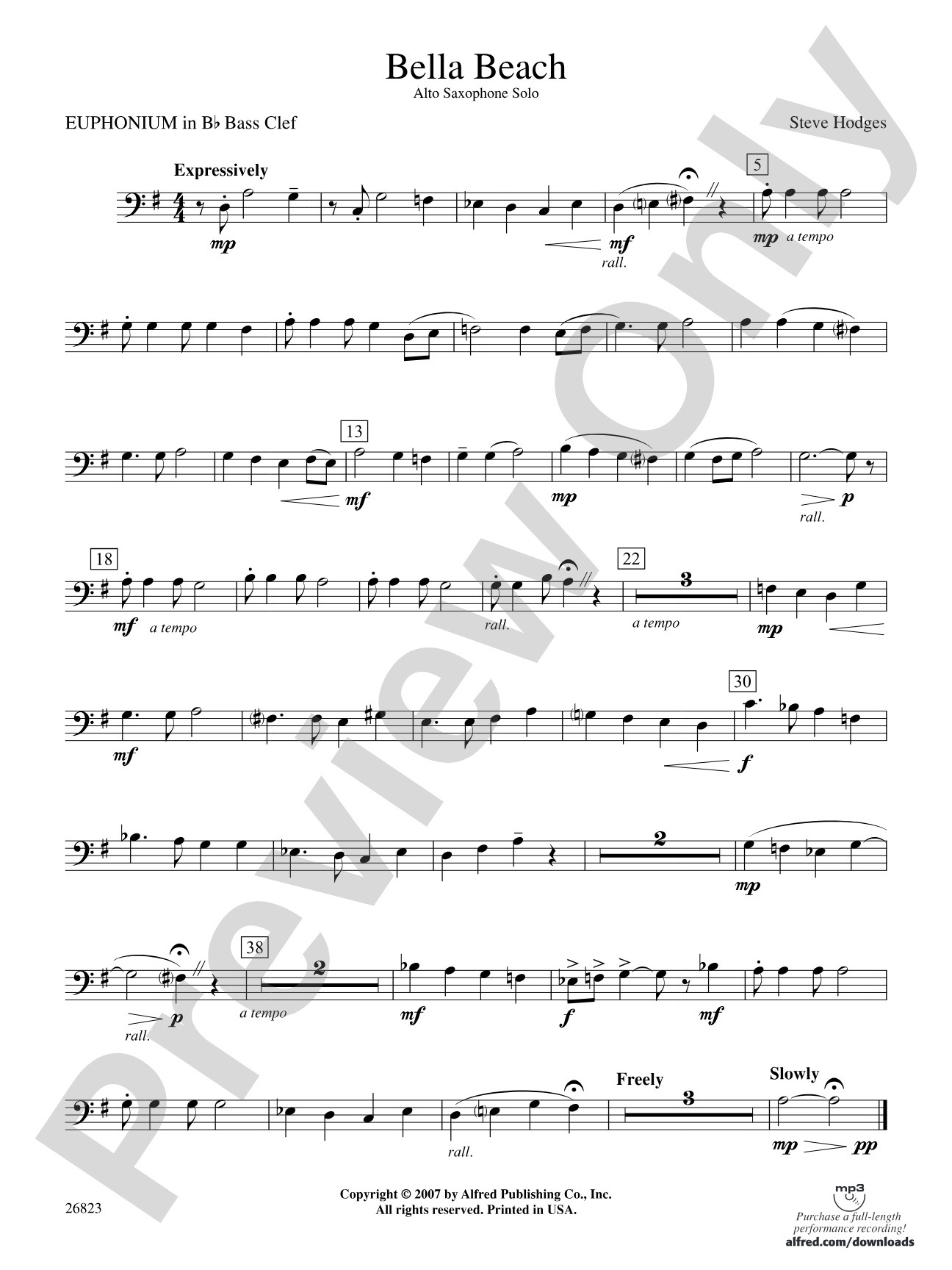 Bella Beach: (wp) B-flat Baritone B.C.