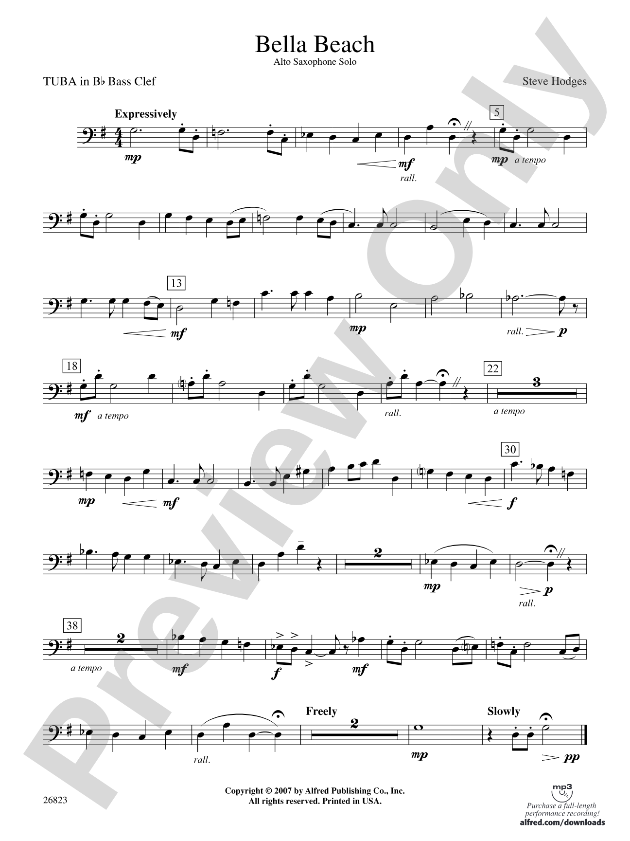 Bella Beach: (wp) B-flat Tuba B.C.