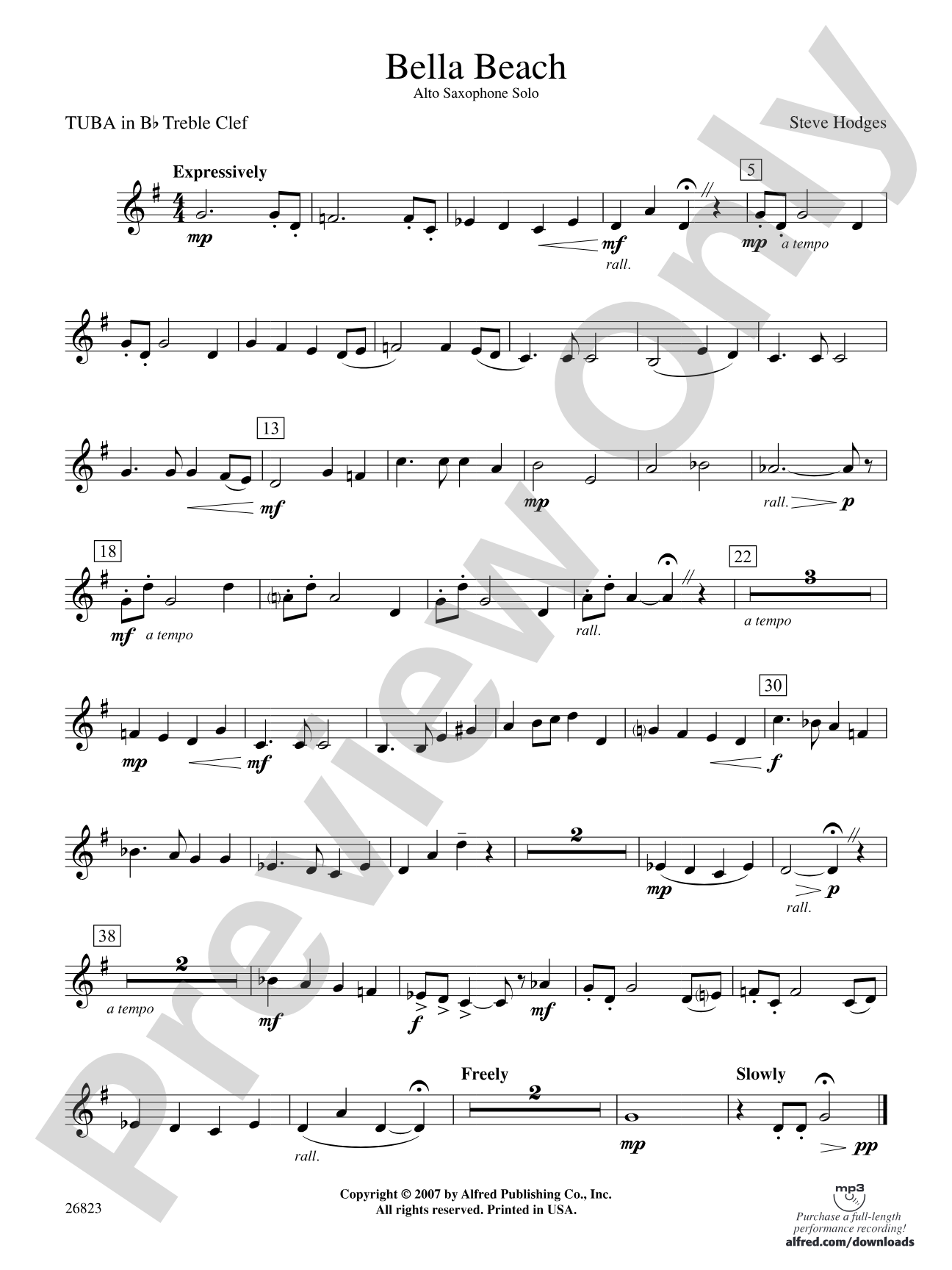 Bella Beach: (wp) B-flat Tuba T.C.