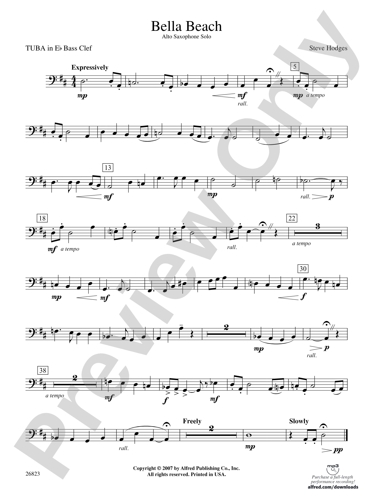 Bella Beach: (wp) E-flat Tuba B.C.