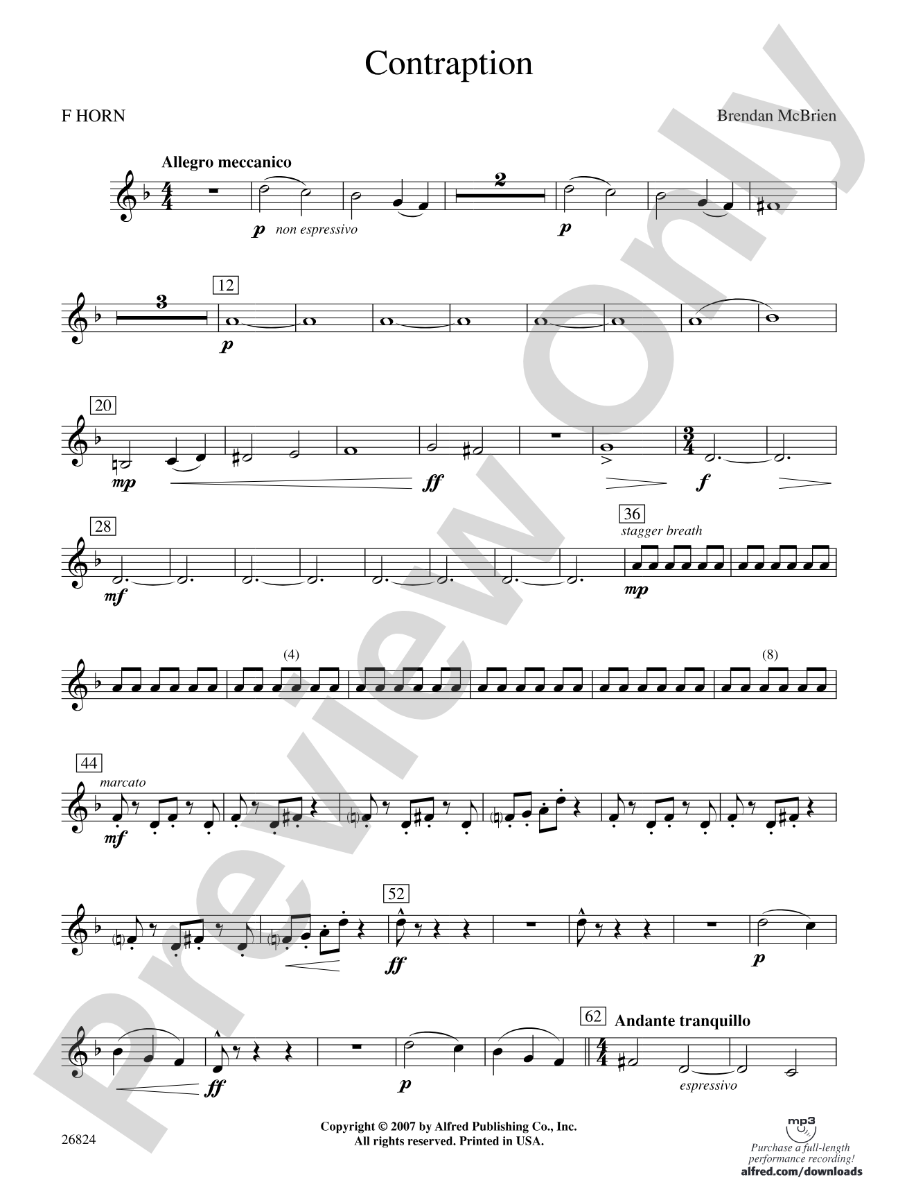 Contraption: 1st F Horn
