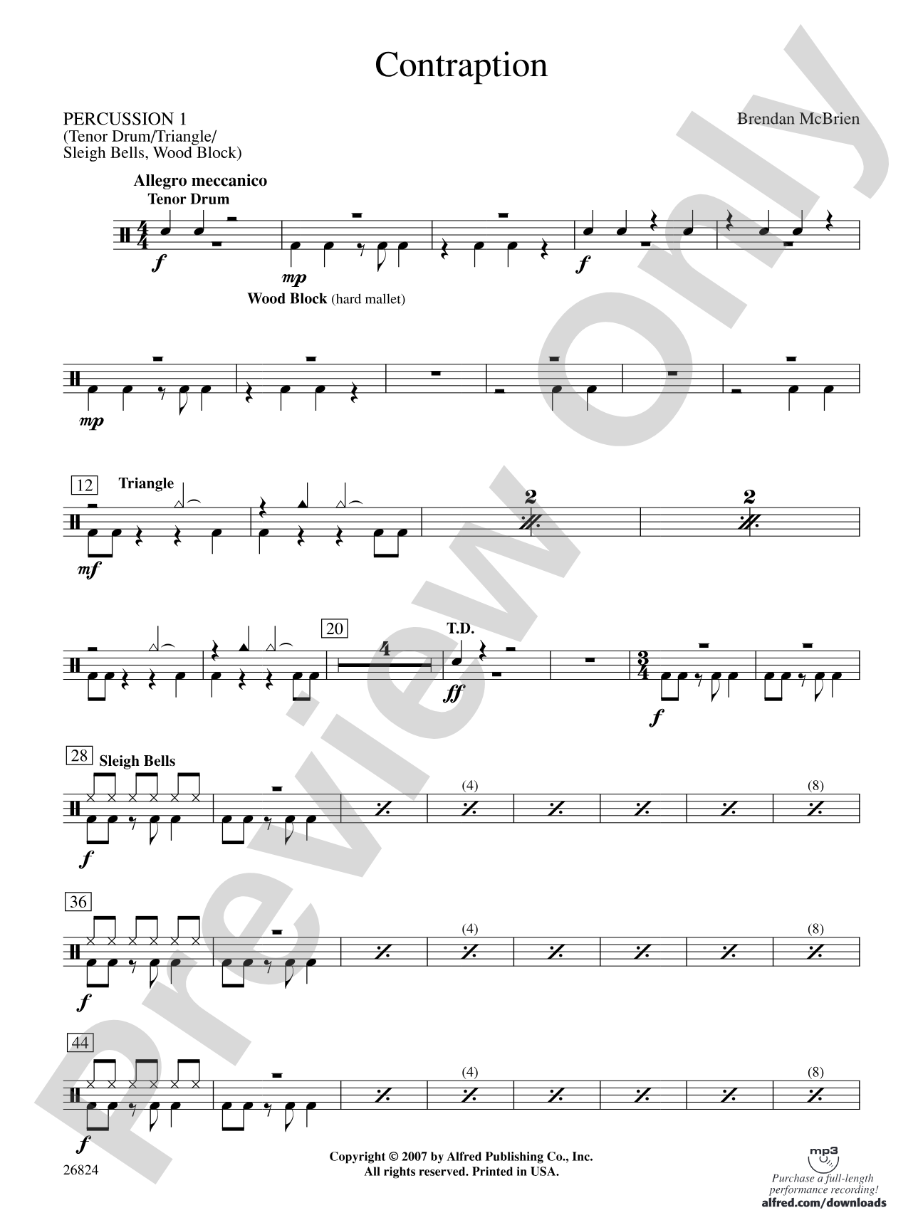 Contraption: 1st Percussion